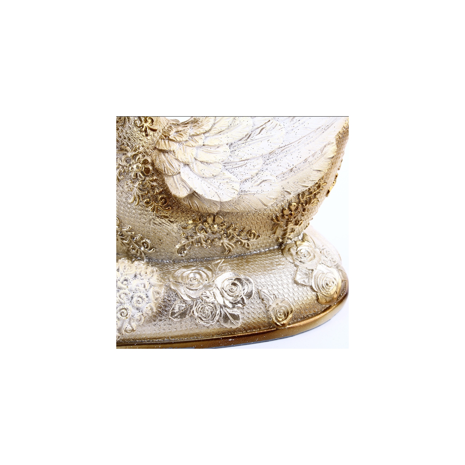 Light luxury swan sculpture ornaments resin heart-shaped base couple decorations modern art home decoration birthday/Valentine's Day/wedding gift