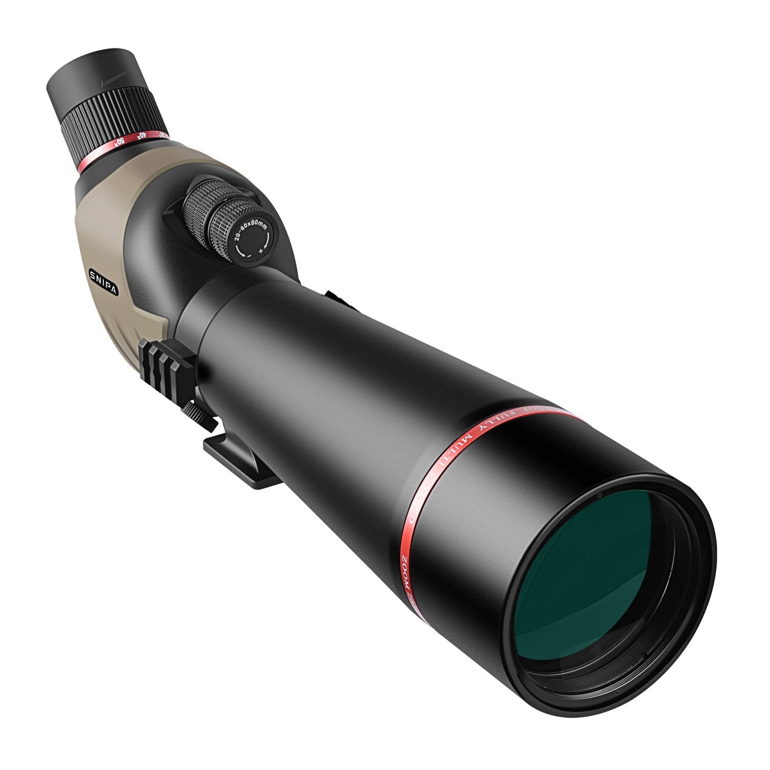 SNIPA™ NorthWatch HD 20–60×80 AE Spotting Scope – BAK4 Prism, Waterproof, Dual Focus – Tripod, Phone Adapter & Carrying Bag – Tactical Scope for