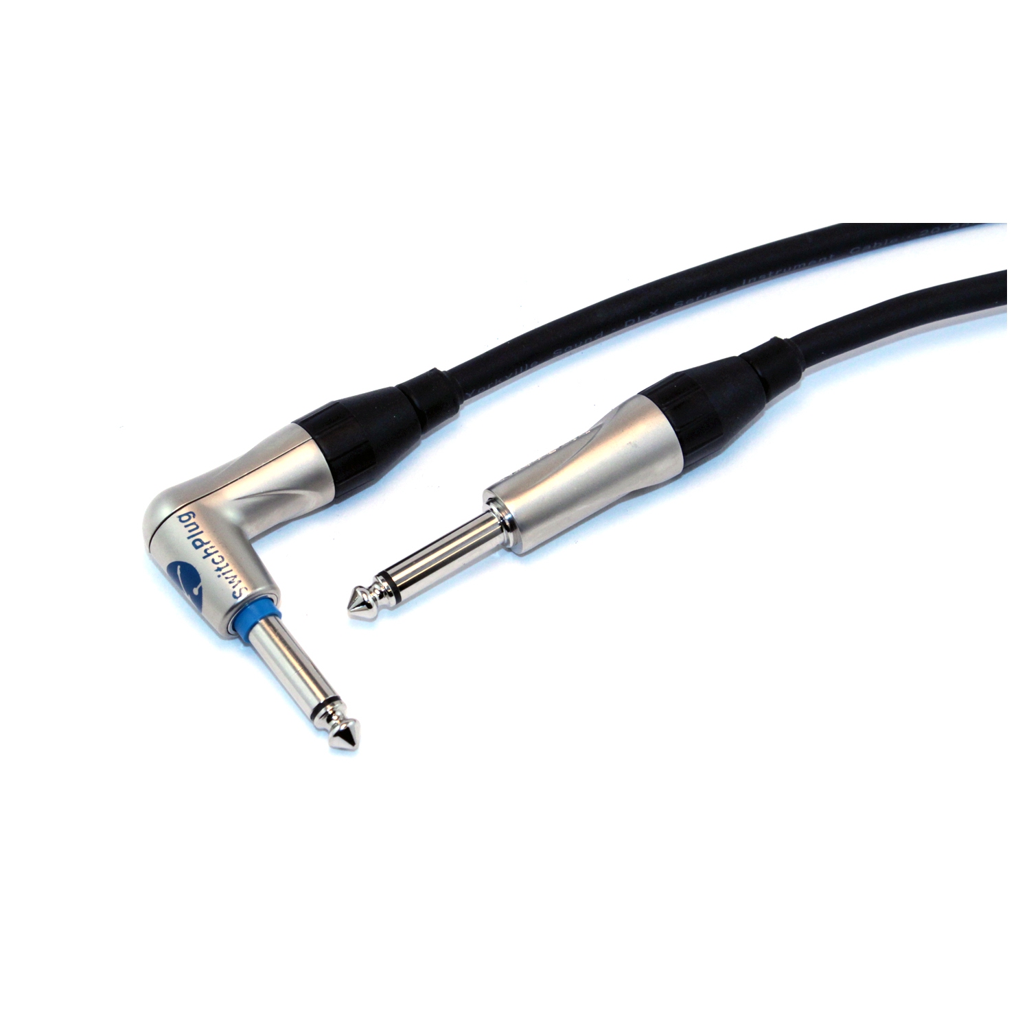 Câble de guitare à angle droit à commutation silencieuse haut de gamme DLX de Yorkville Sound - 20&nbsp;pi