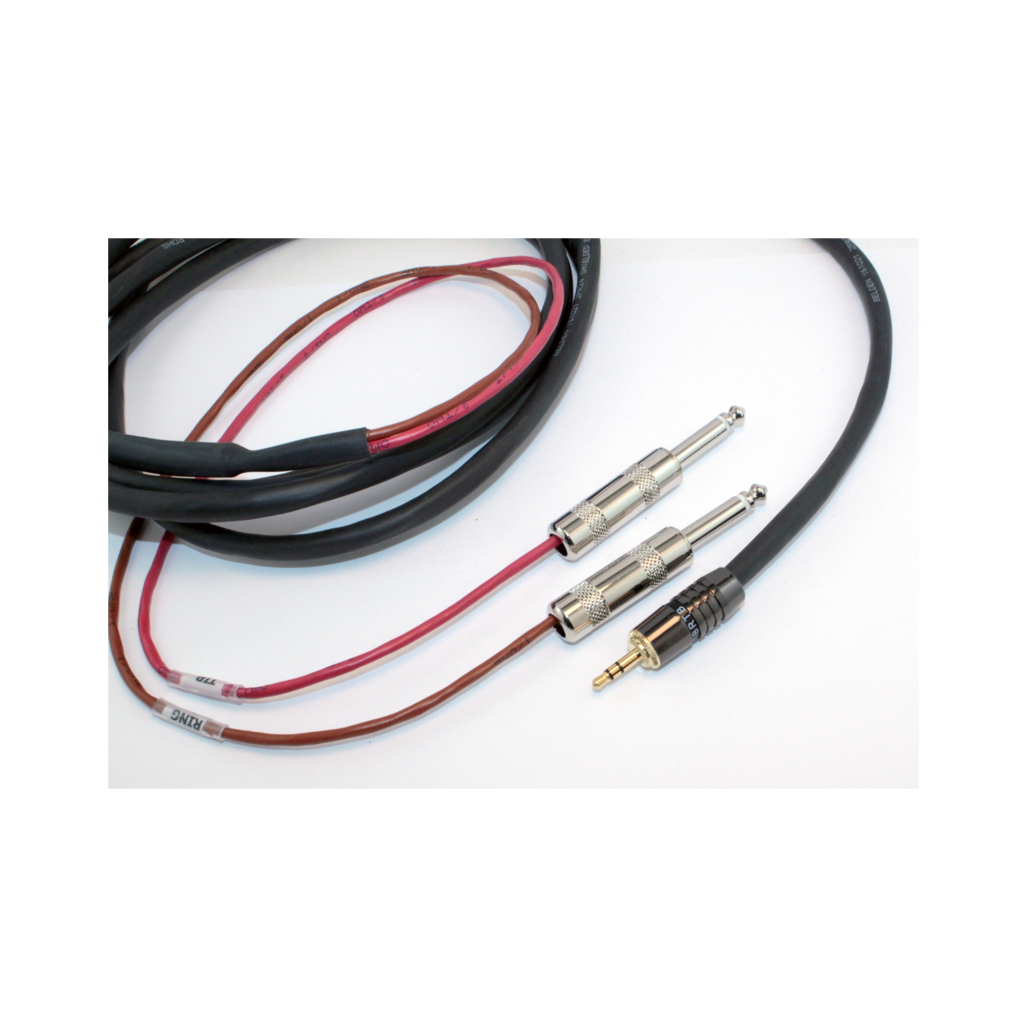 Câble d'insertion série standard Yorkville Sound 1/8-in à 2 x 1/4-po - 10 pi