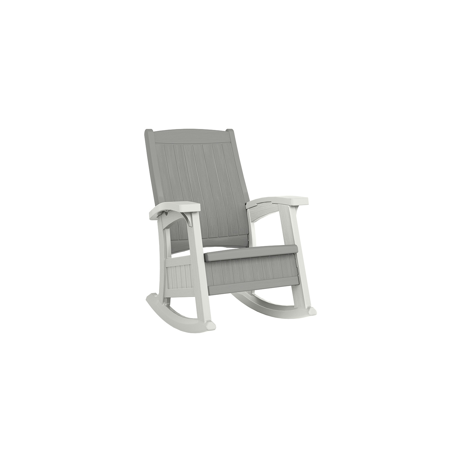 Suncast - Rocking Chair w/Storage - Dove Gray/Ice Cube