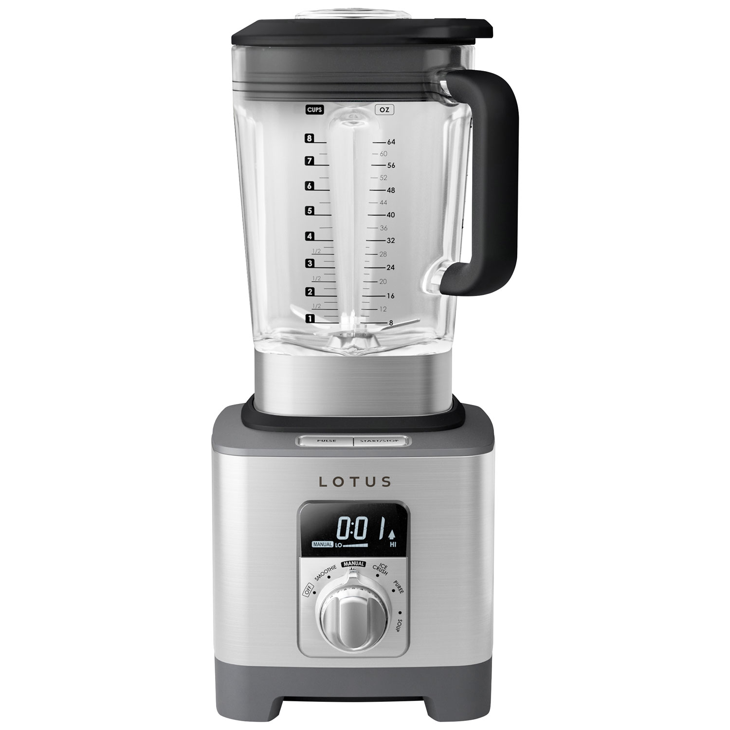 Lotus The Tour de puissance 1.9L 1800-Watt Mélangeur de support - Acier inoxydable