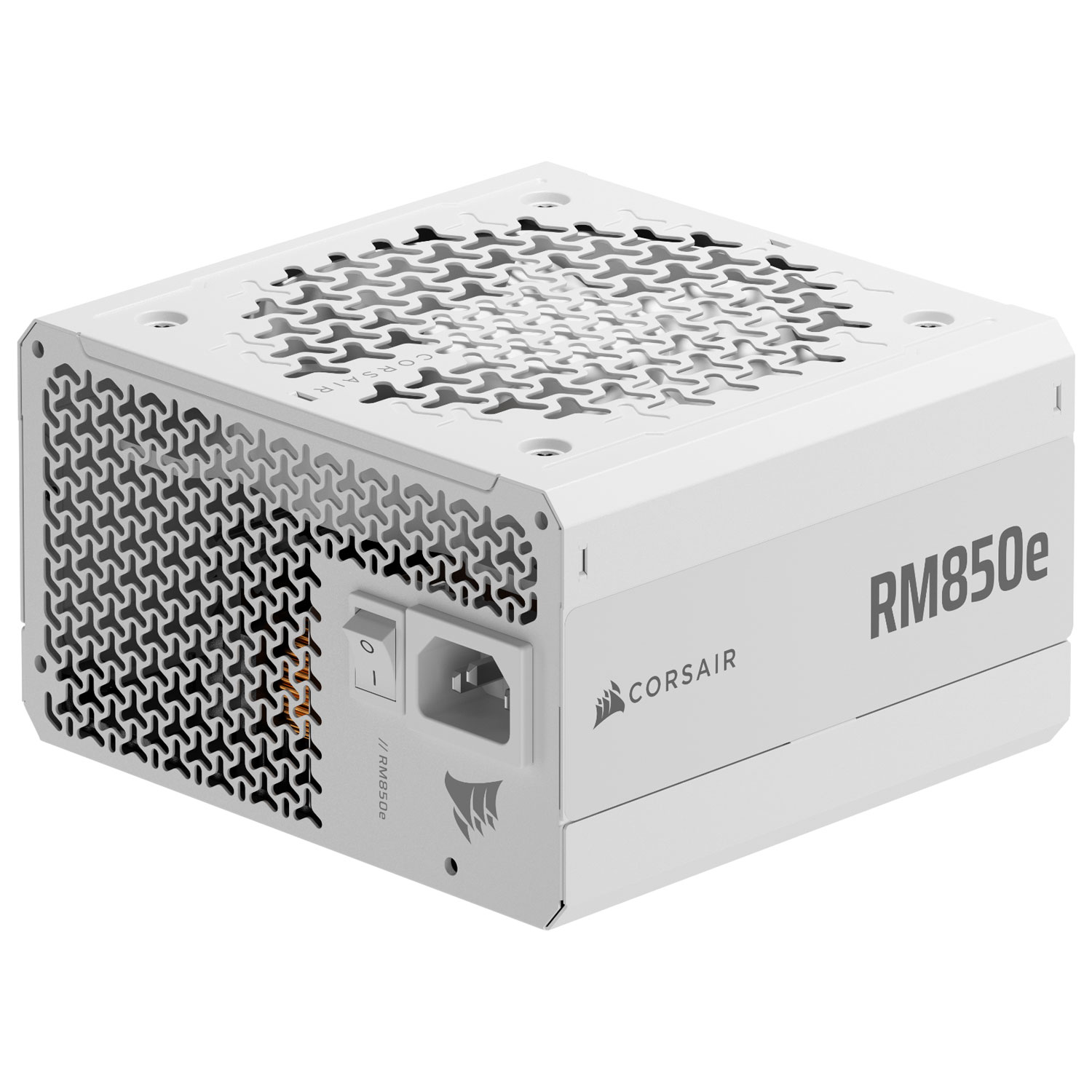 Bloc d'alimentation entièrement modulaire ATX 3.1 de 850 W RM850e de Corsair - Blanc