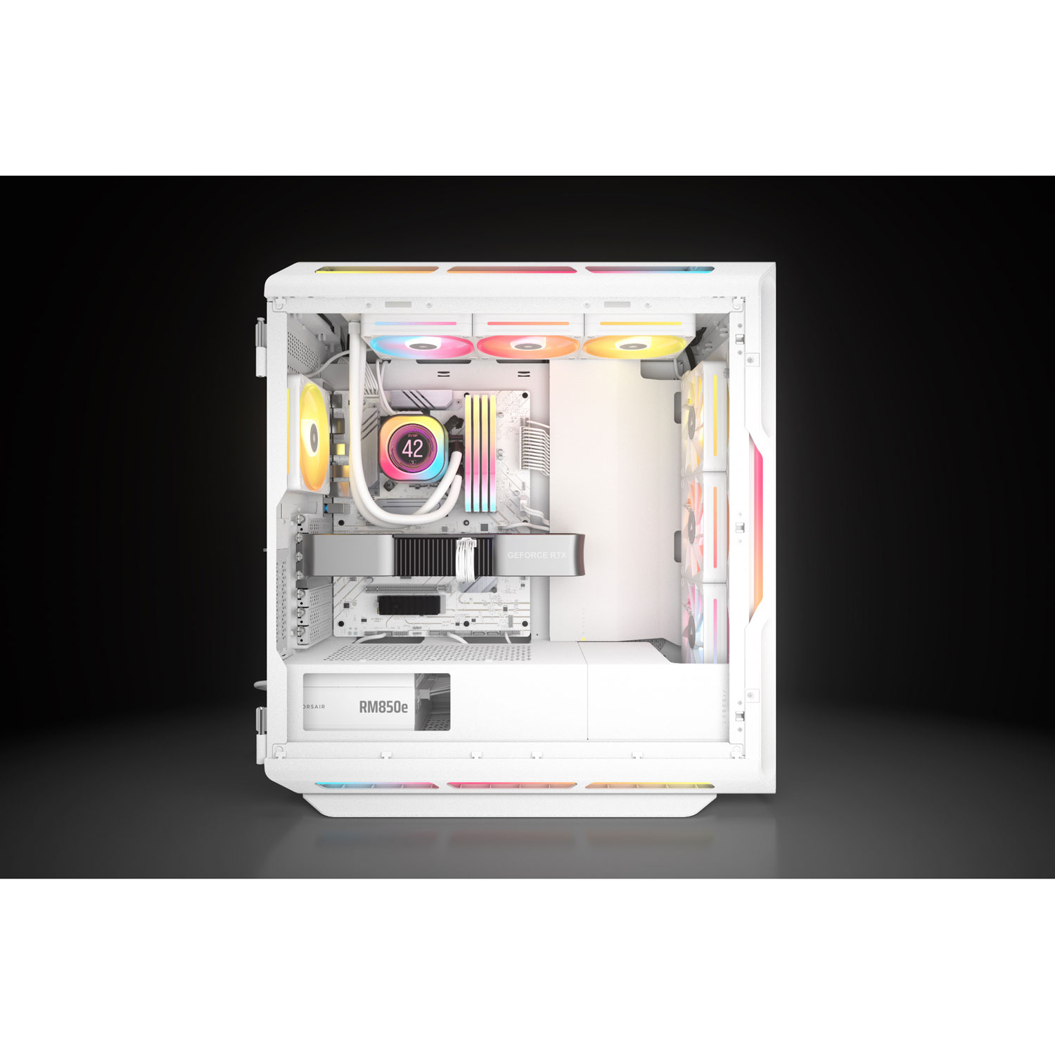 Bloc d'alimentation entièrement modulaire ATX 3.1 de 850 W RM850e de Corsair - Blanc