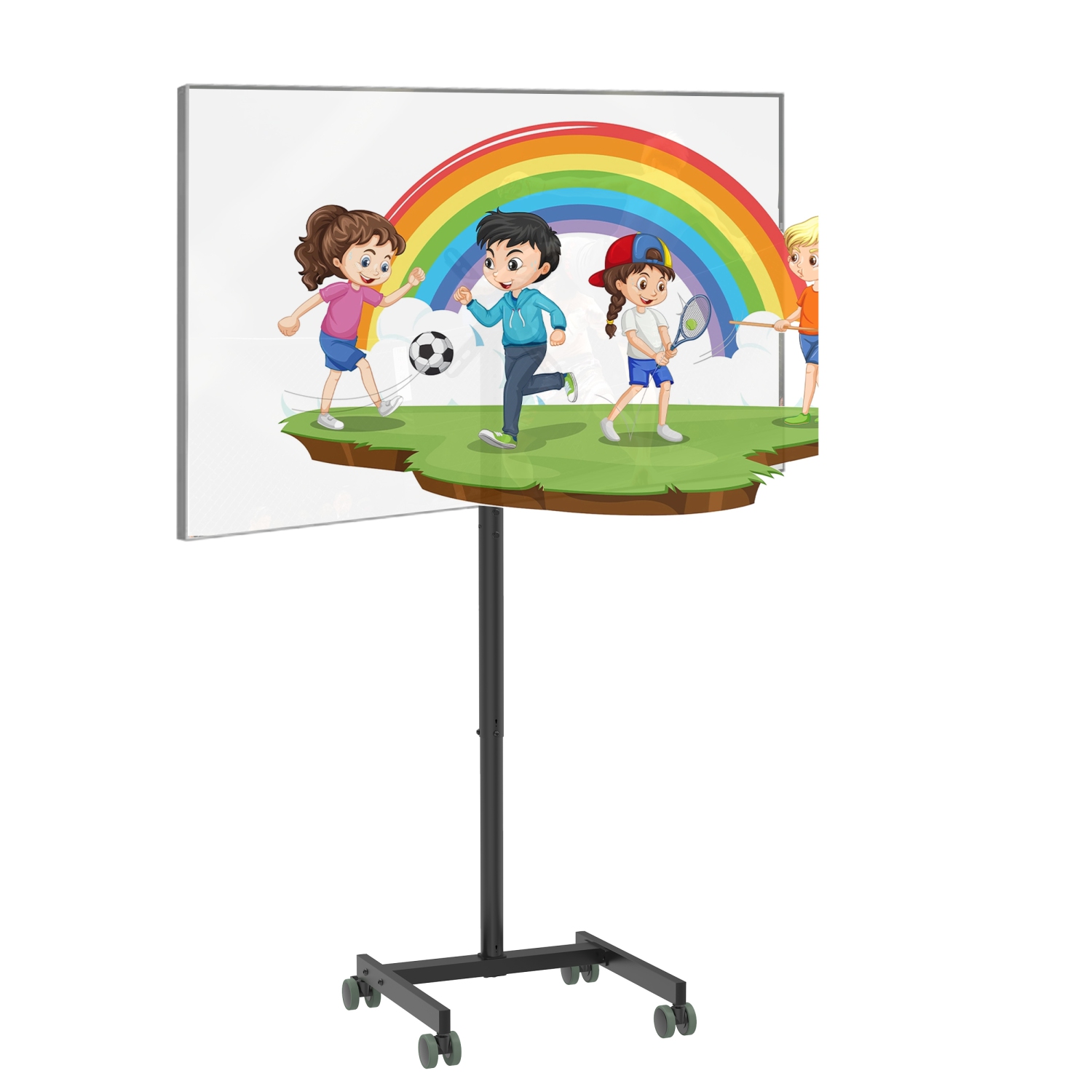 Boost Industries TVS3280 Universal TV Cart with Wheels for 13" to 50" Screens