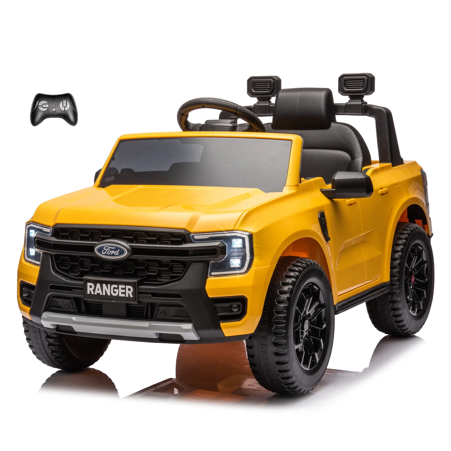 VOLTZ TOYS Ford Ranger 12V Kids Ride on Car Truck with Lights and Music, Licensed