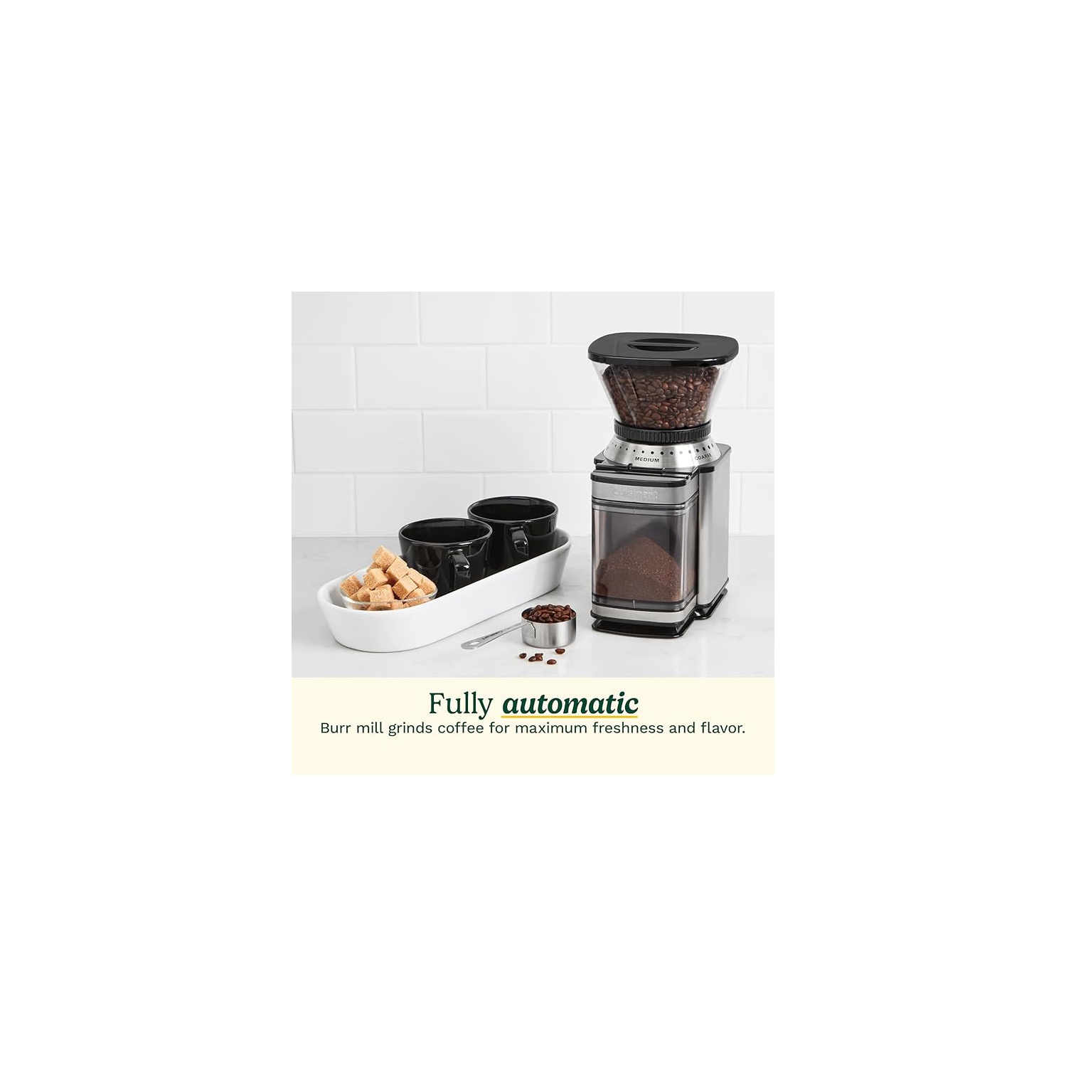 Cuisinart Coffee Grinder, Electric Burr One-Touch Automatic Grinder