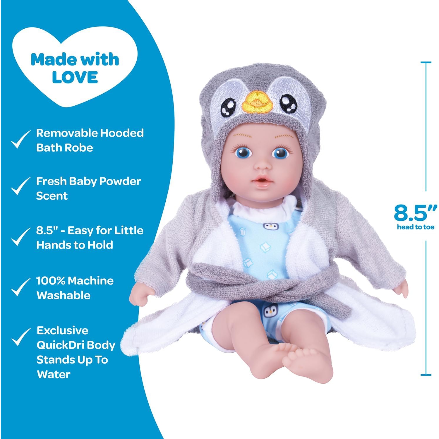 Bathtime Baby Tot Penguin - 8.5'