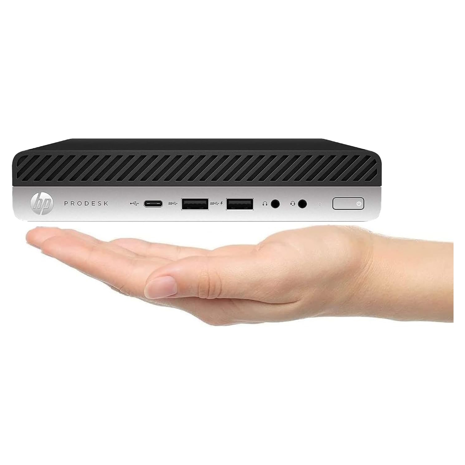 HP – Mini ordinateur de bureau ProDesk 600 G4, Intel Core i5-8500T jusqu'à 3,5&nbsp;GHz, mémoire vive 16&nbsp;Go, SSD 256&nbsp;Go, USB-C, prise en