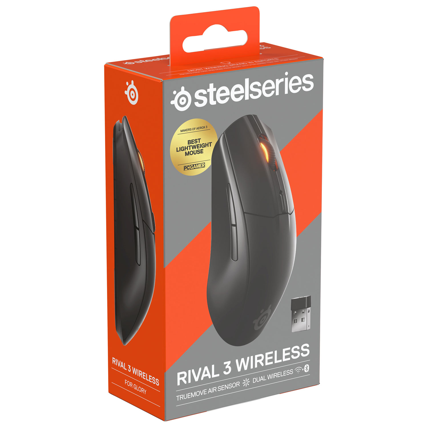 Souris de jeu Bluetooth de 18 000 ppp Rivel 3 gén. 2 de SteelSeries - Noir