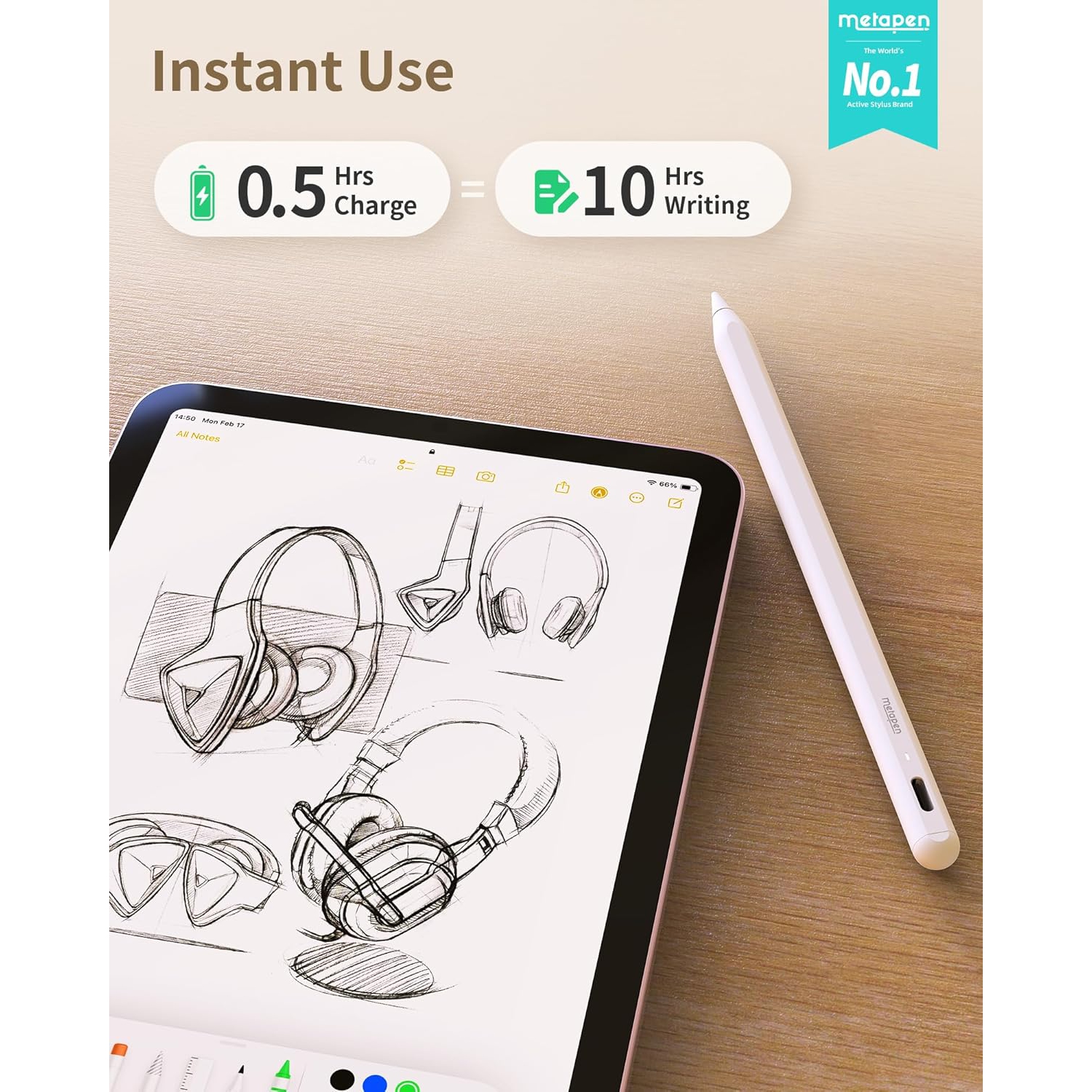 Ipad capacitive pen suitable for Apple pencil anti-accidental touch special handwriting