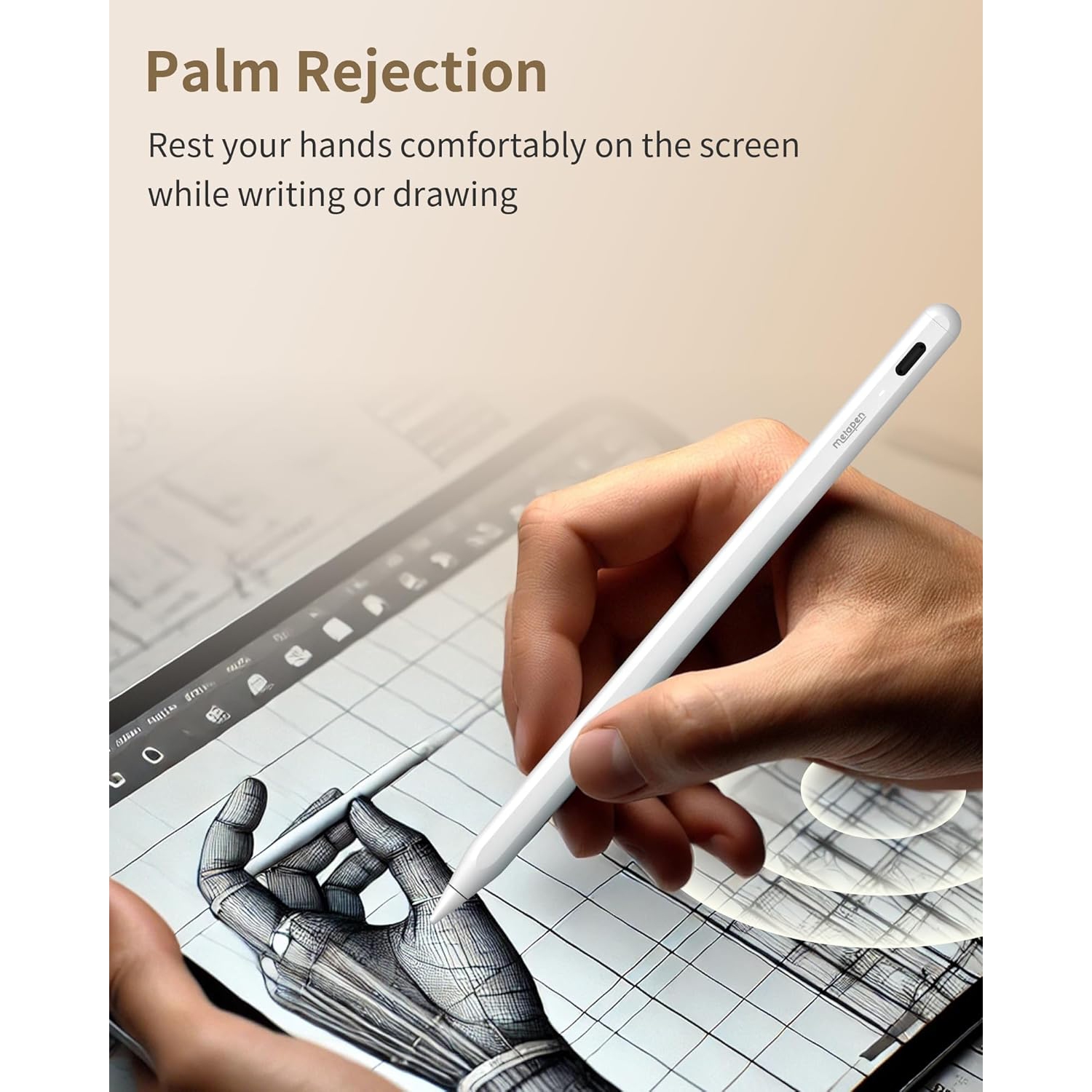 Ipad capacitive pen suitable for Apple pencil anti-accidental touch special handwriting