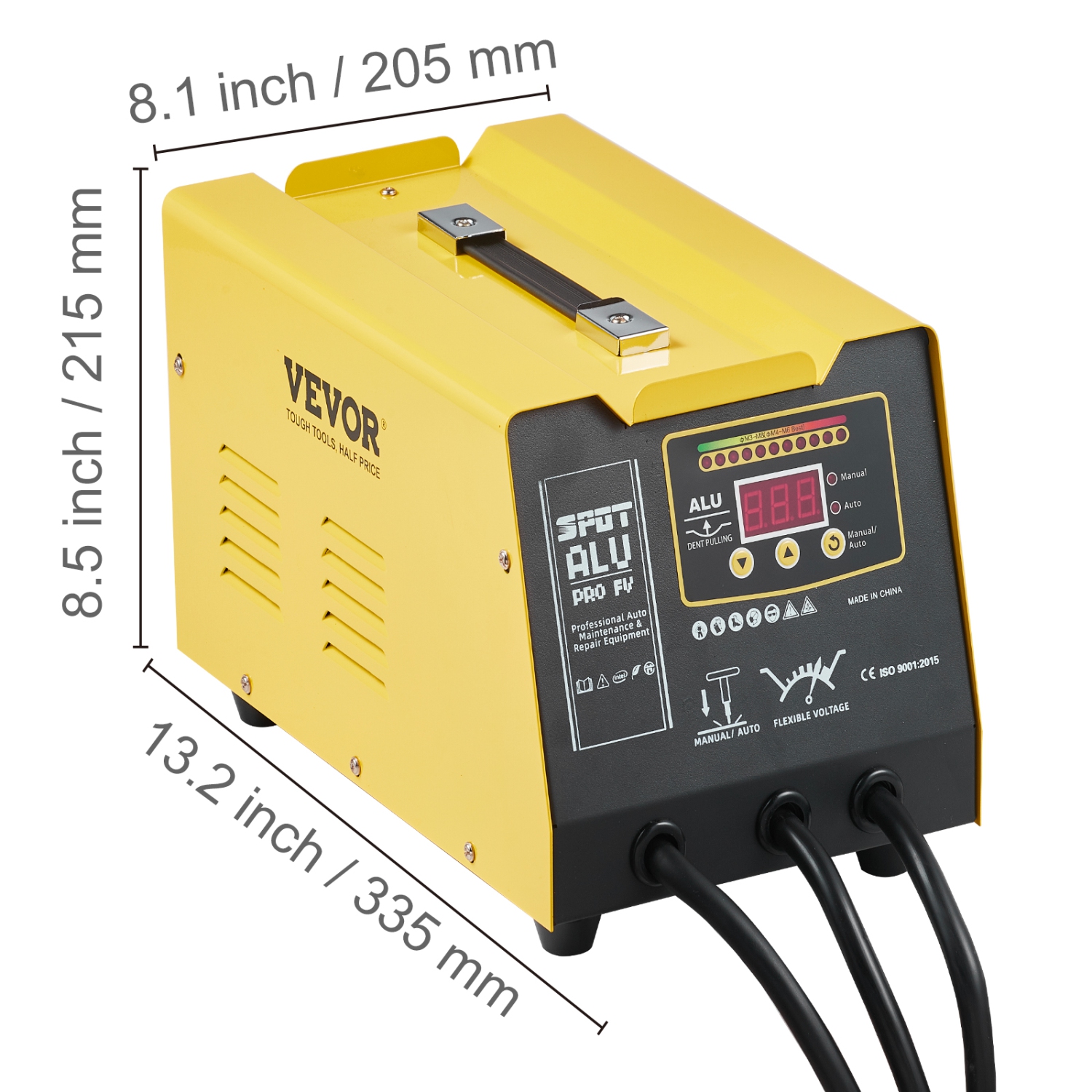 VEVOR 300W Spot Welder Dent Puller,Stud Welder Dent Repair Kit with Heat Gun, Auto/Manual Mode, 110V Auto Body Spot Welding Dent Repair Machine for