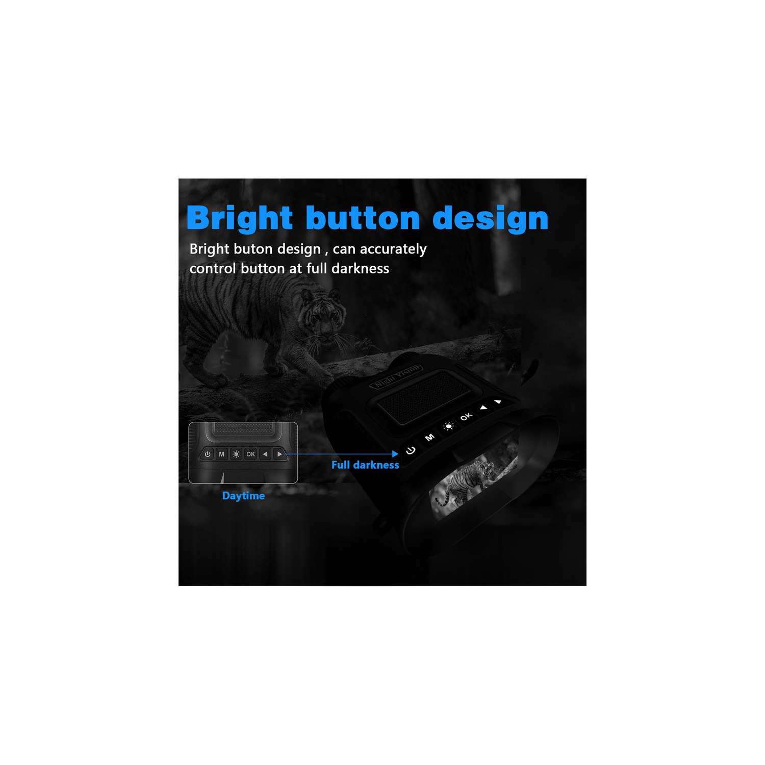 Lunettes de vision nocturne Jumelles vision nocturne pour une noirceur totale, vision nocturne infrarouge numérique