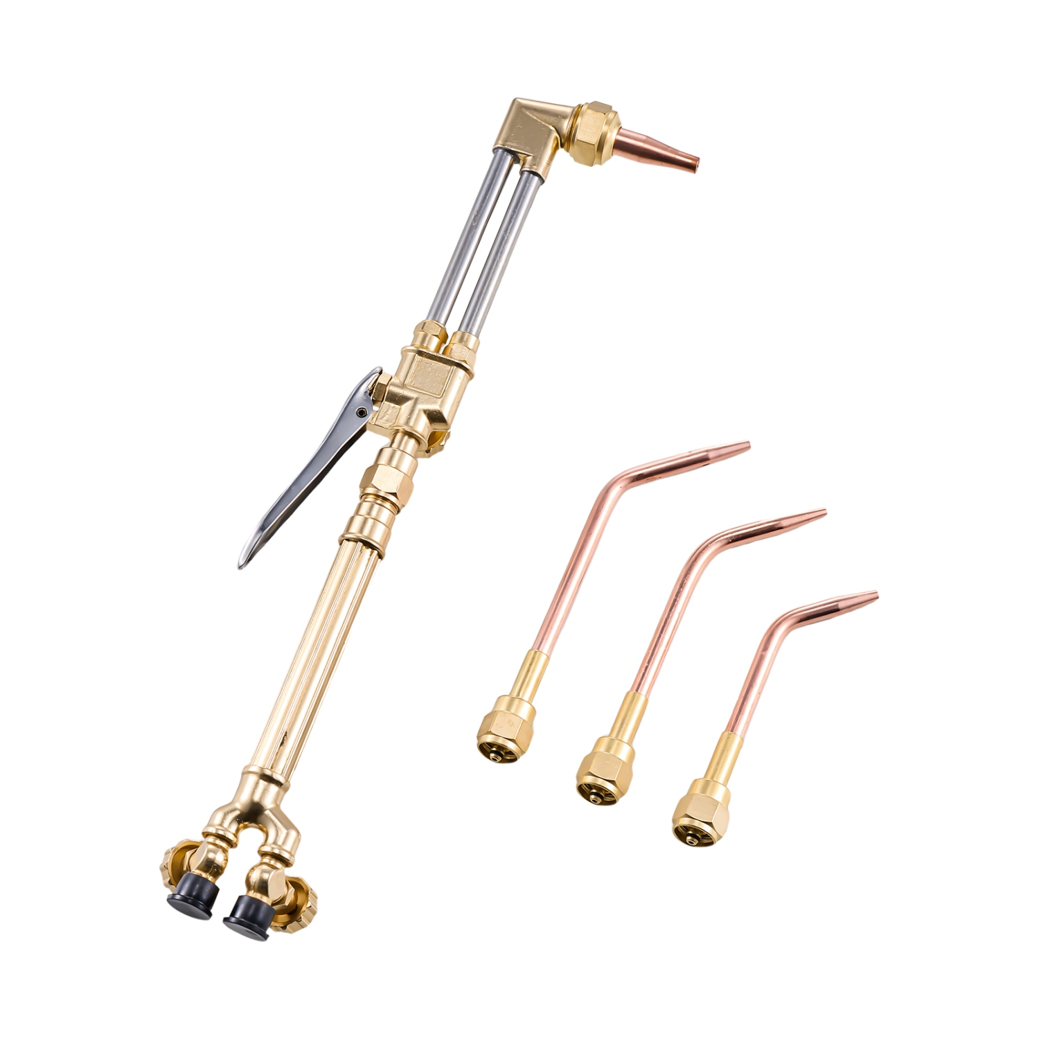 Torche de soudage VEVOR 14PCS Oxygen Acétylène, ensemble de brasage Oxy Acétylène avec deux tuyaux de 177&nbsp;po, embout de coupe, 3 embouts de