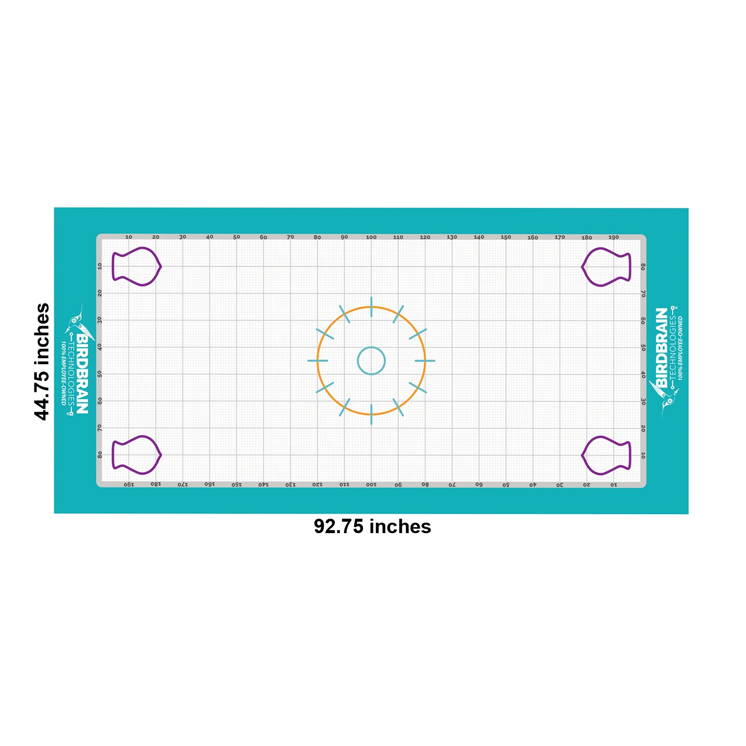 BirdBrain Finch Math Mat - Coding & Math Activity Playmat - Durable Wipe Clean Grid for Home & Classroom Use - Finch Arena Compatible