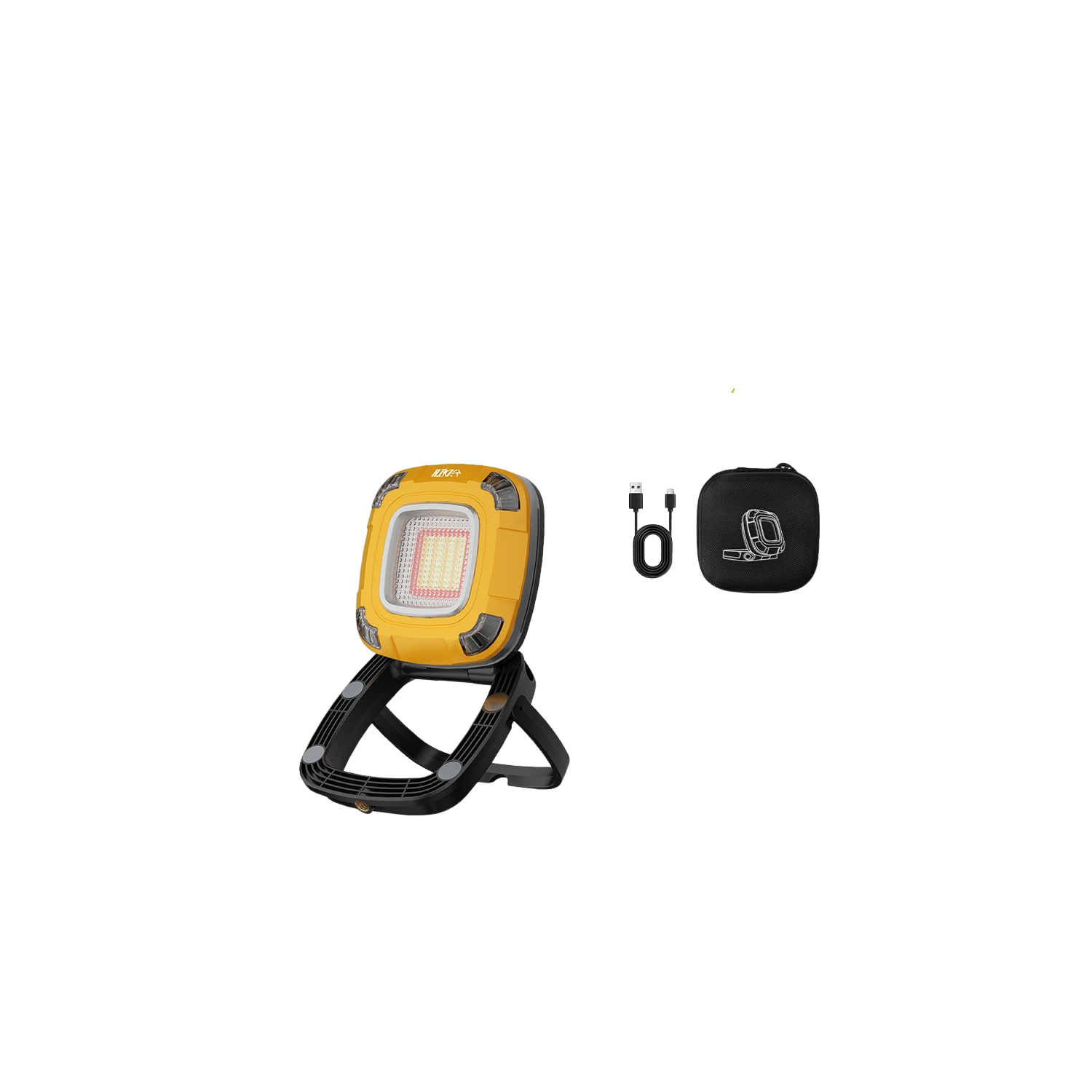 Four modes, four color temperatures LED work light portable magnetic light, 6000mAh rechargeable spotlight floodlight - high-end version