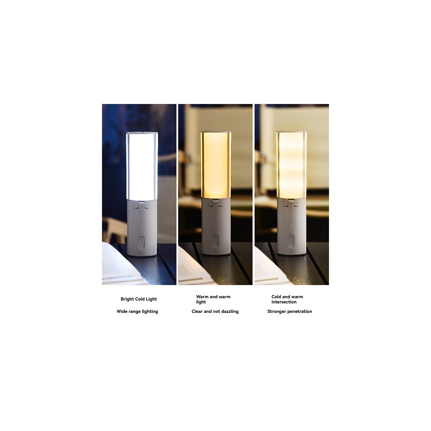 Outdoor multi-function folding camping light tent atmosphere light hand-held hanging light camping lantern lighting lamp - low battery life