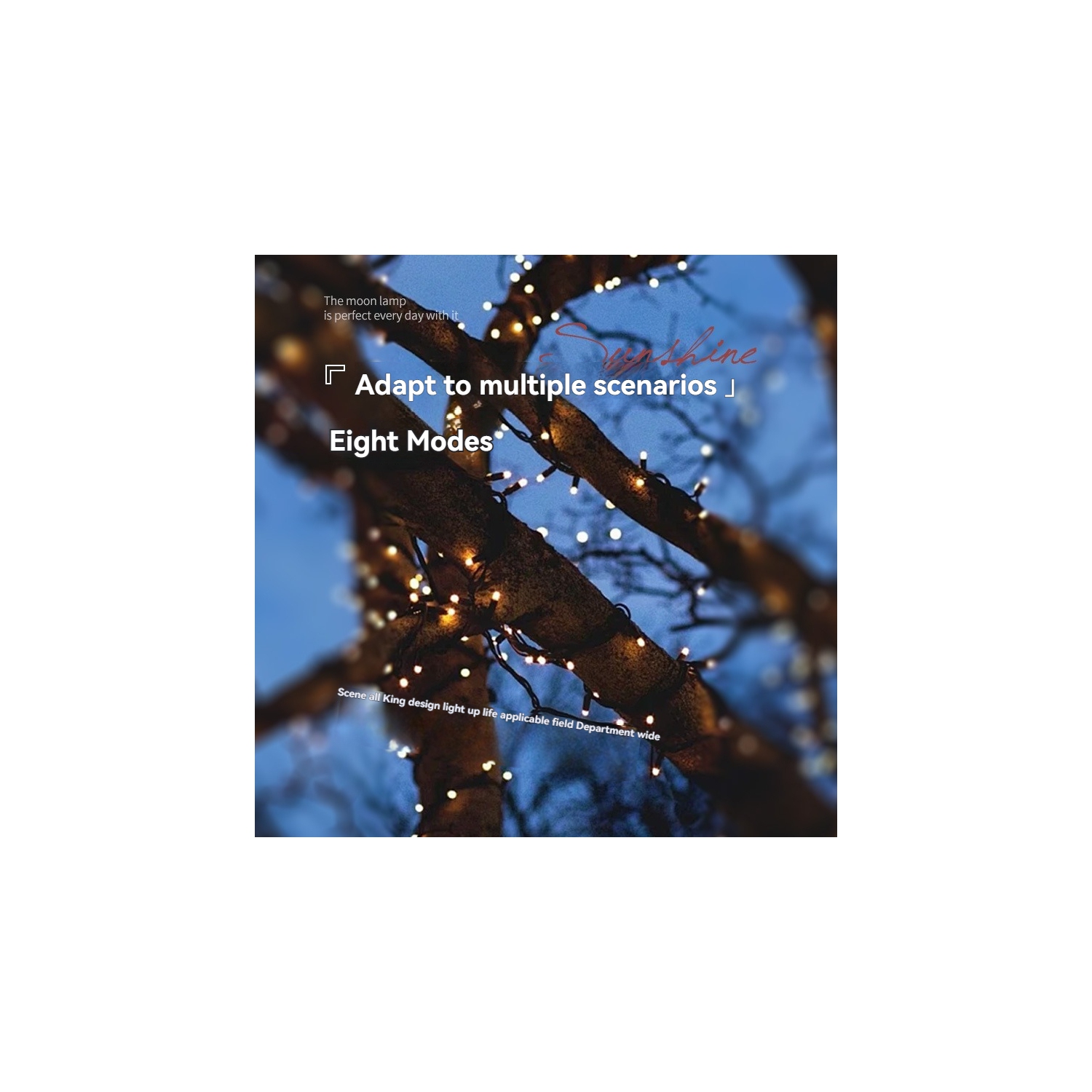 LED lumière solaire ciel étoilé éclairage extérieur étanche balcon jardin lumière décorative camping 8&nbsp;mois - 120 lumières