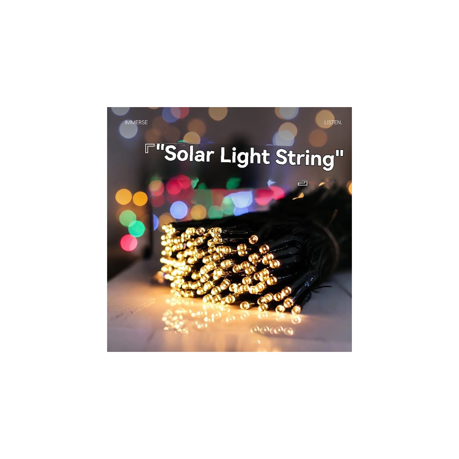 LED lumière solaire ciel étoilé éclairage extérieur étanche balcon jardin lumière décorative camping 8&nbsp;mois - 120 lumières