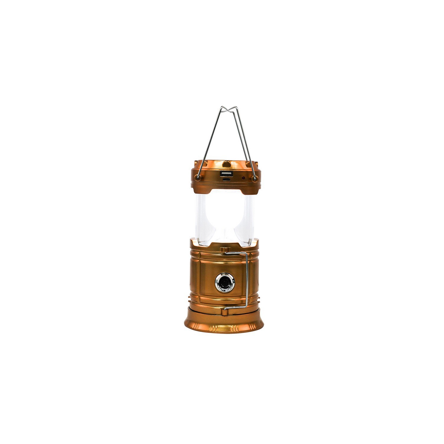 Camping light solar lantern multifunctional camping light tent light work light outdoor stretch lantern - gold