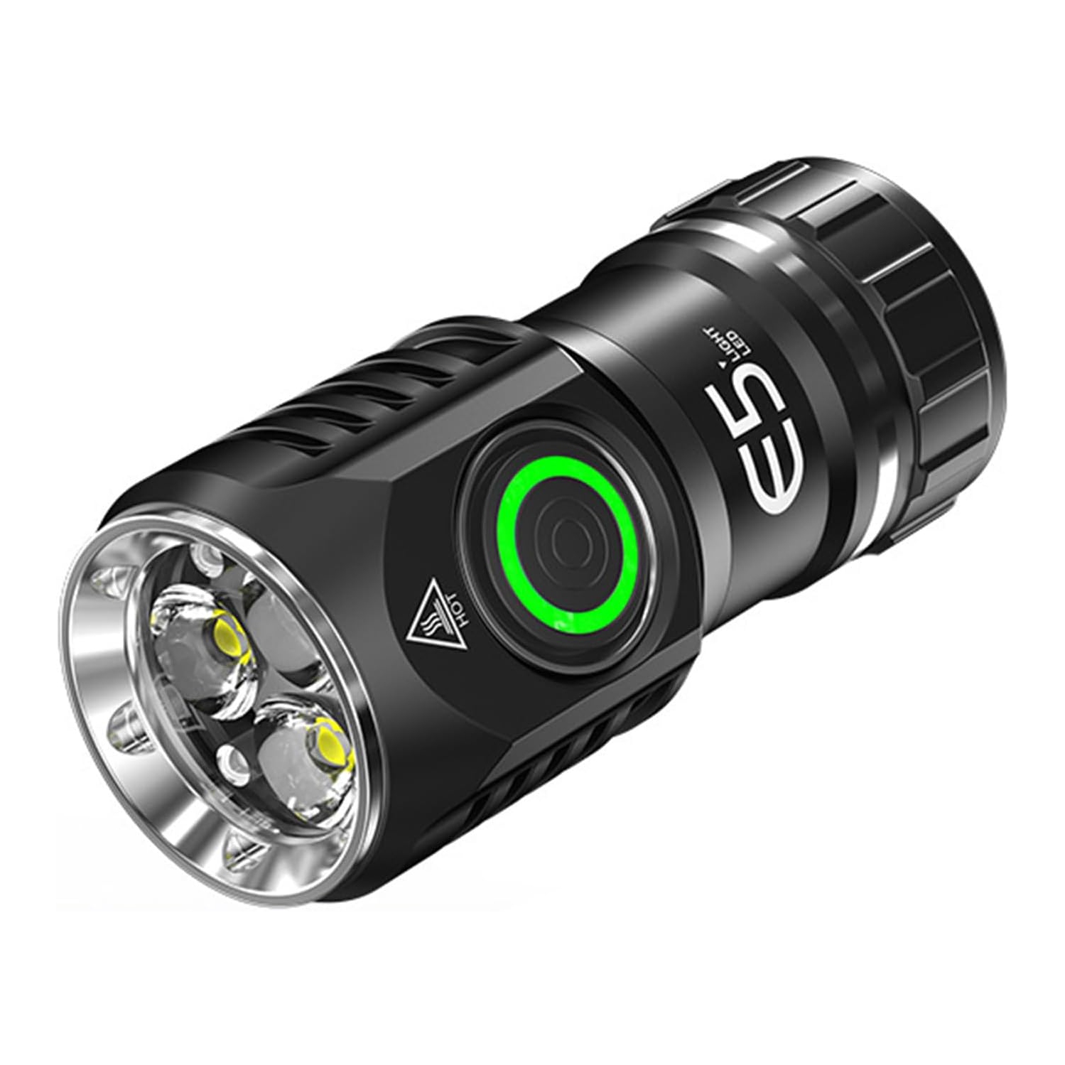 Mini Flashlight, Super Bright LED Flashlight, 1200 Lumens, Small Light, USB C Rechargeable, 5 Modes, IPX6 Waterproof, Suitable for Outdoor