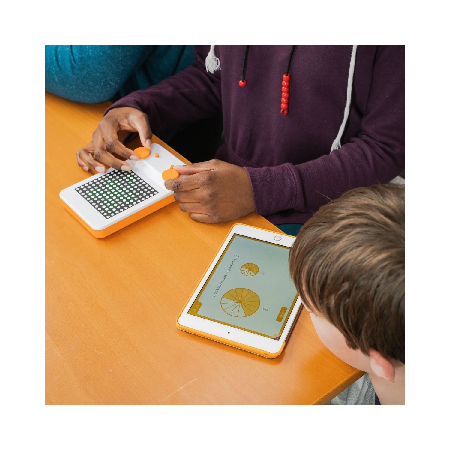 Birdbrain Glow Math Tool - LED Display & Hands-On Learning - Visualize Operations & Fractions for Kids Grades K-5