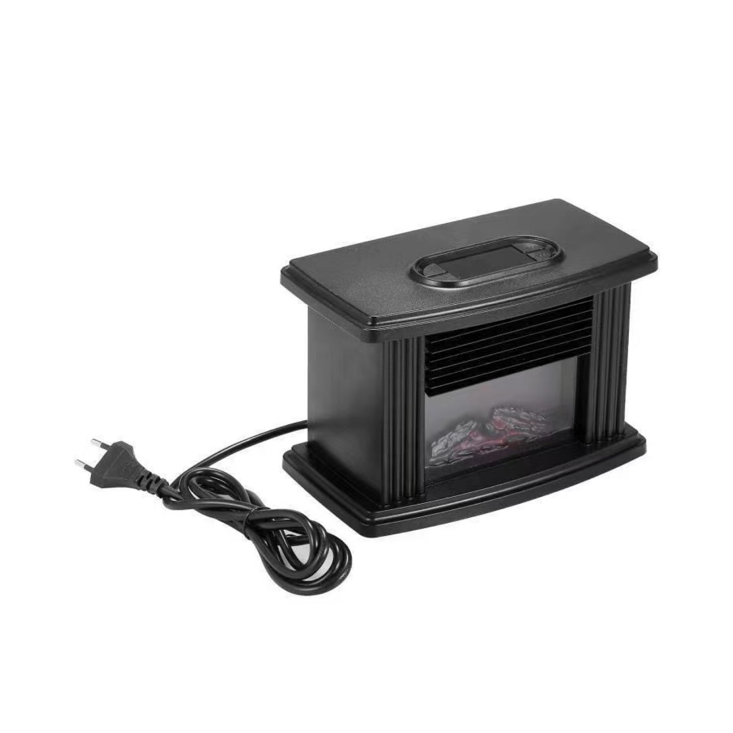 Mini-foyer chauffant - Effet de flamme réaliste | Télécommande | Silencieux et portatif | Idéal pour la décoration et le chauffage à la maison ou au