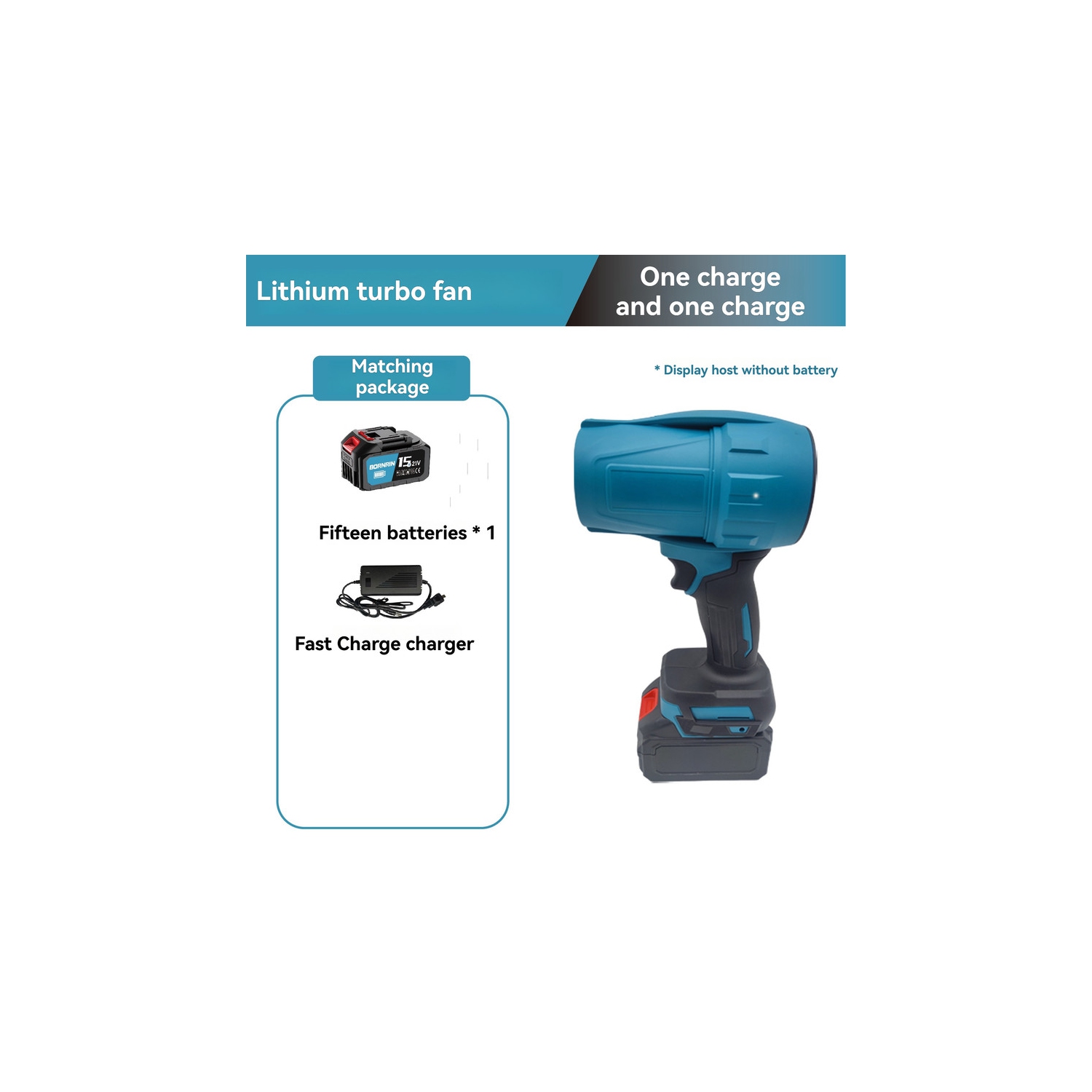 Brushless Storm Blower, Lithium Battery Turbine Blower, Leaf Blower, Snow Blower, Garden Tool, Duster, Powerful Blower