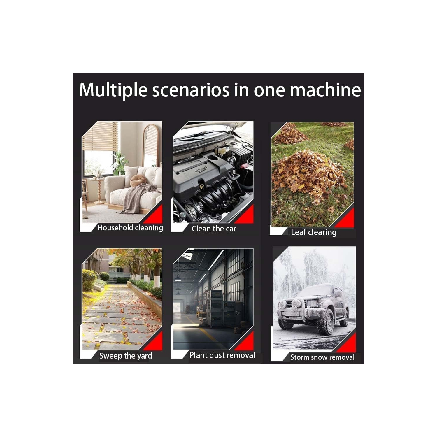 Cordless Turbo Power Blower - Super Storm Dust Removal | Lithium Battery Handheld Blower | Industrial Grade Leaf Blower / Snowstorm Blower(5 Cells,