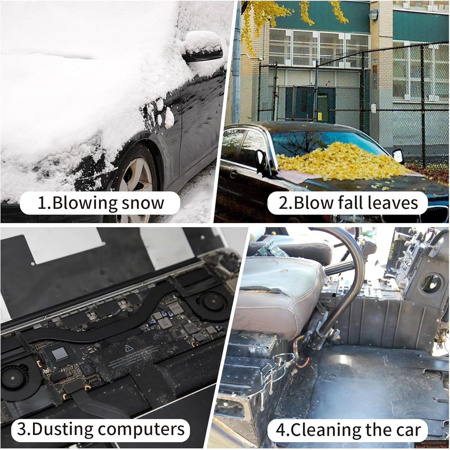 Cordless Turbo Power Blower - Super Storm Dust Removal | Lithium Battery Handheld Blower | Industrial Grade Leaf Blower / Snowstorm Blower(5 Cells,