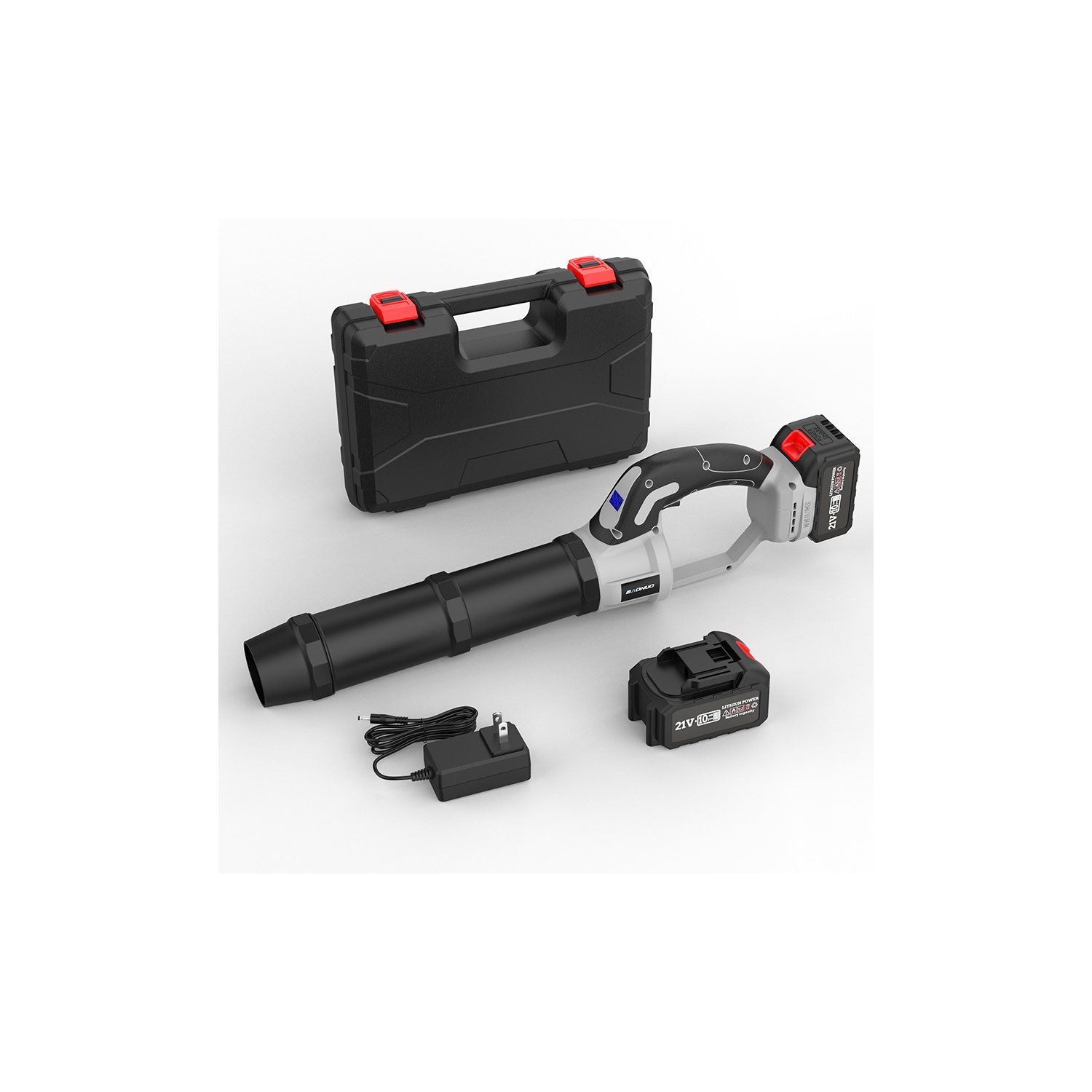 Lithium-powered blower with brushless motor, high air pressure, 4.0Ah long battery life for dust, snow, and leaf removal