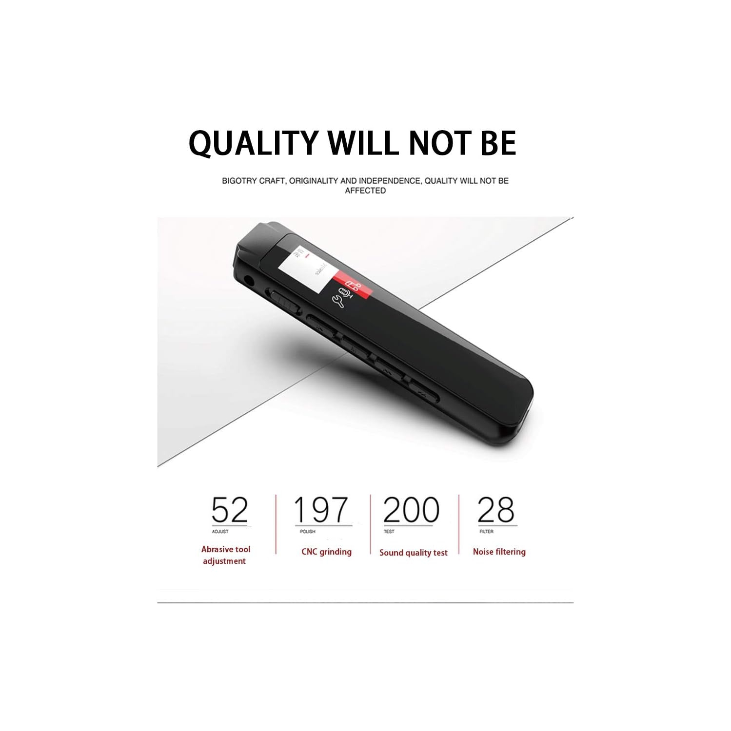 Recording pen HD professional noise reduction student mp3 lossless player recorder mini recorder - 64GB