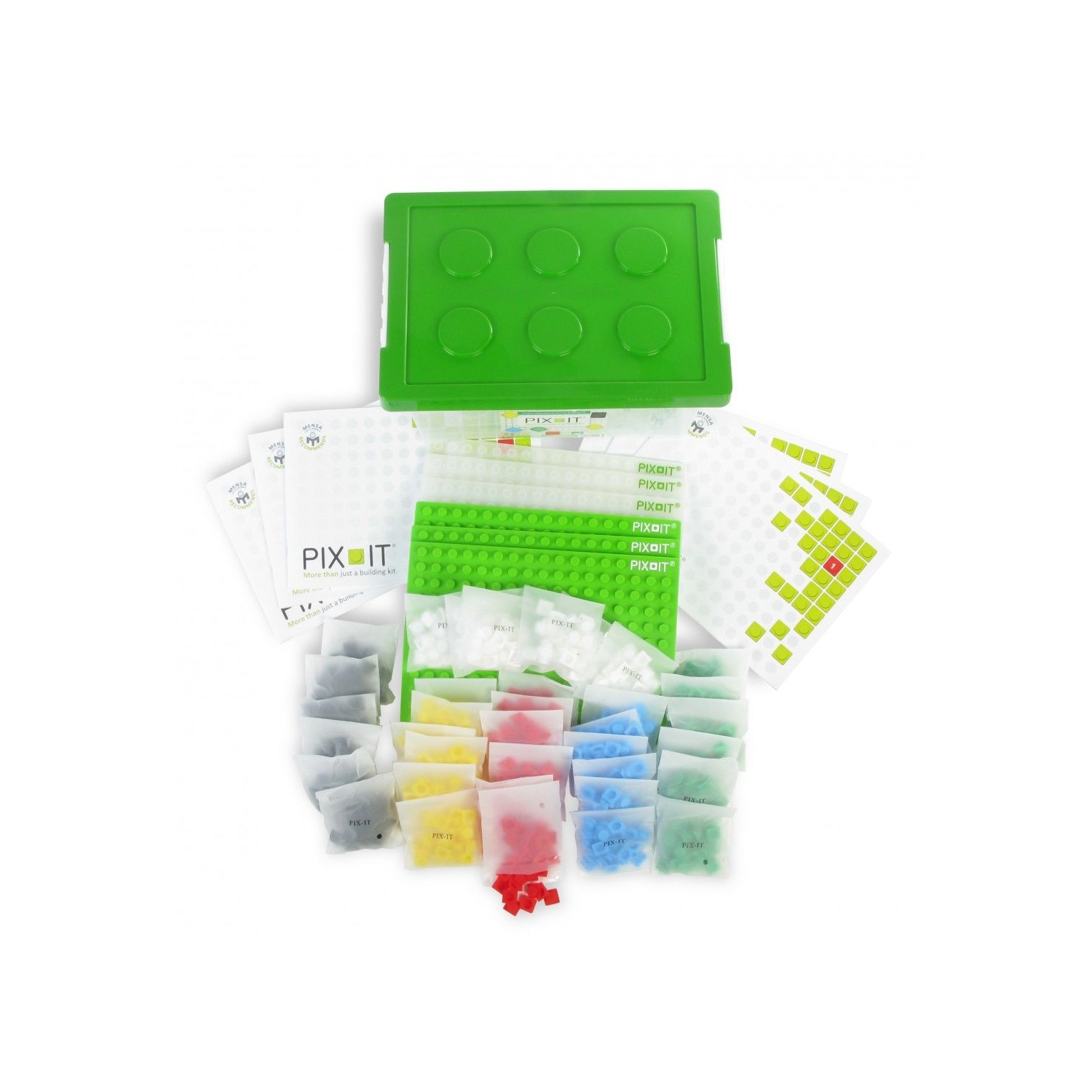 PIX-IT Box 6 Educational - Creative Silicone Building Kit - Teachers and Parents Teaching Kindergartens Education Classroom Materials