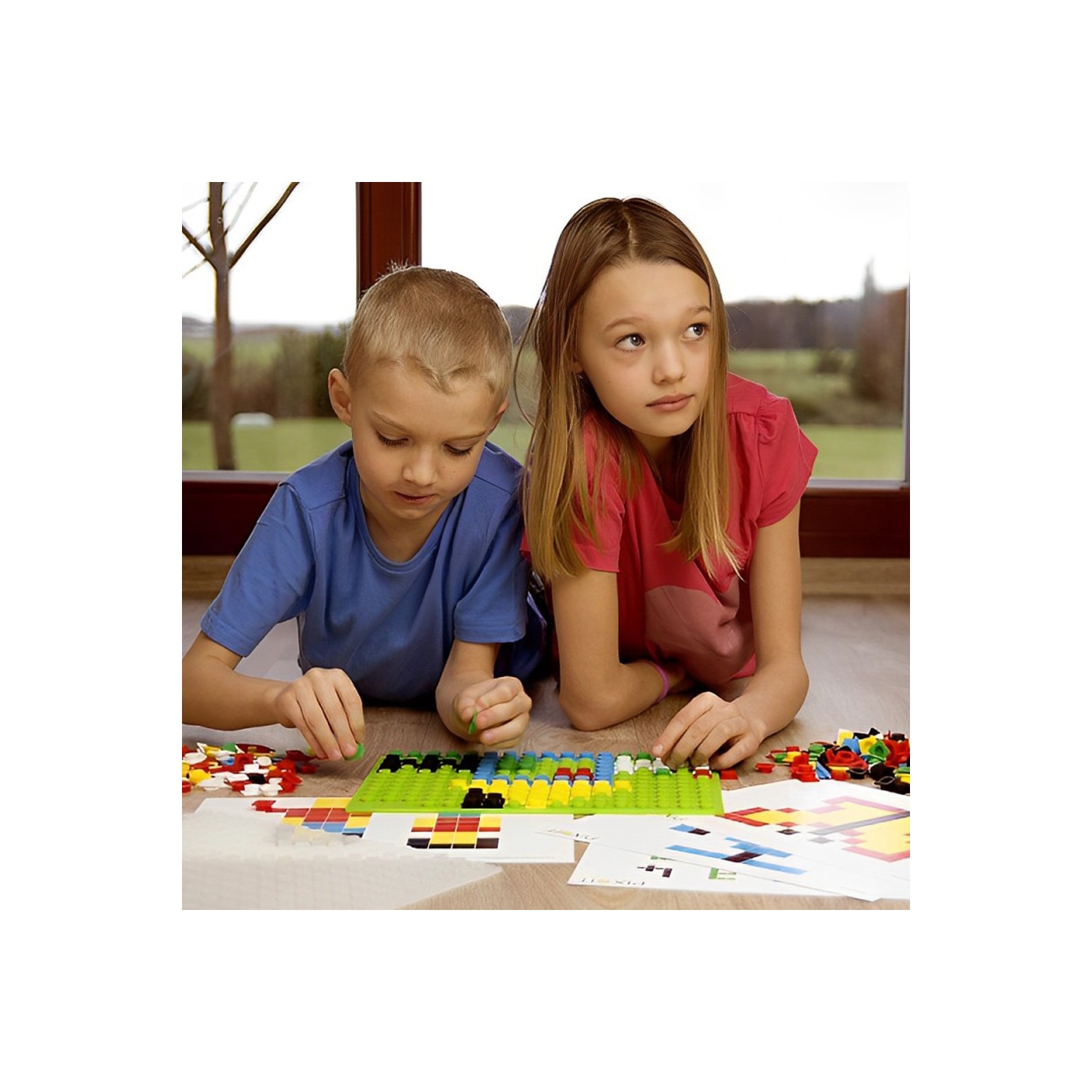 PIX-IT Box 6 Educational - Creative Silicone Building Kit - Teachers and Parents Teaching Kindergartens Education Classroom Materials