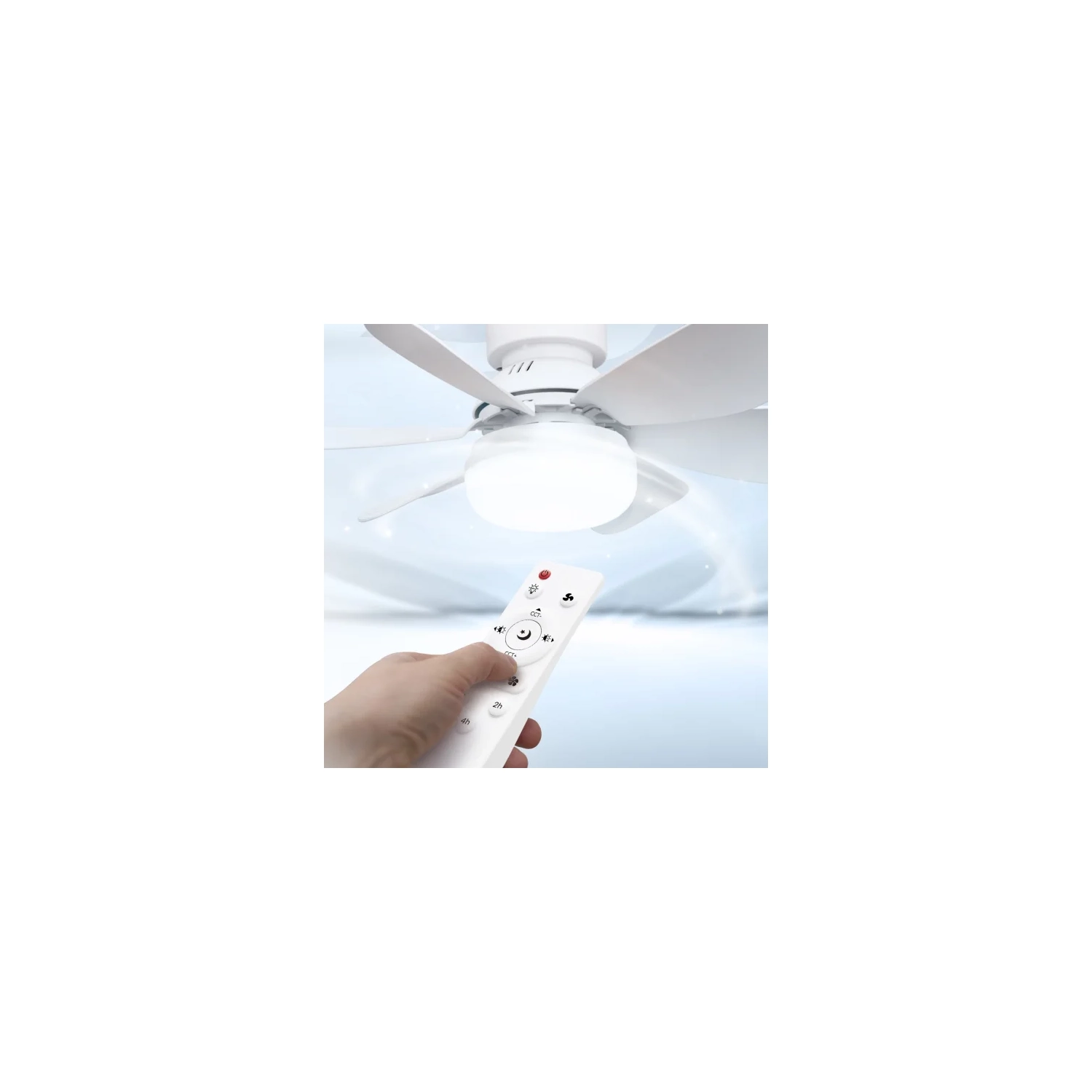 Lampe de ventilateur à douille compacte facile à installer Airbro FLA-21 avec télécommande
