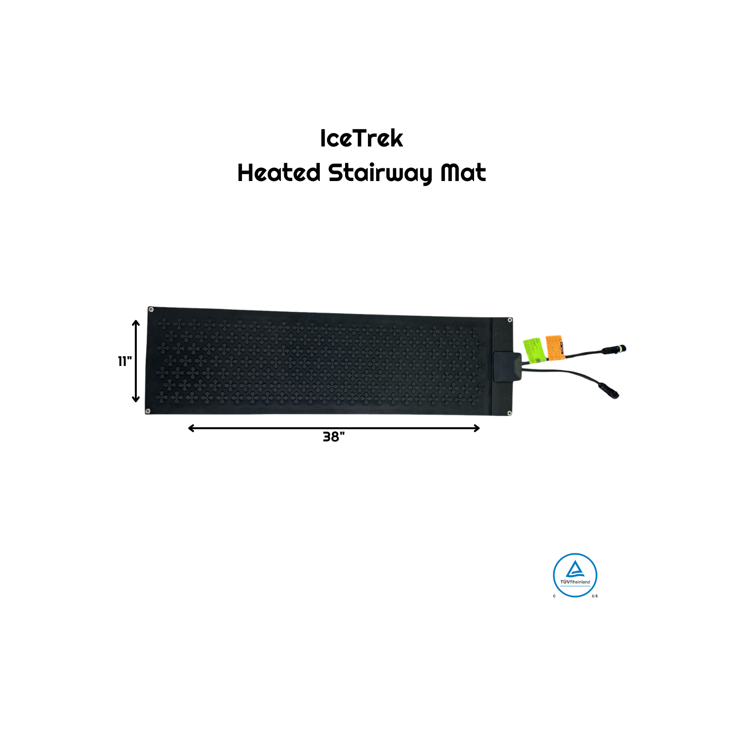 IceTrek 11" x 38" Heated Snow Melting Stair Mat