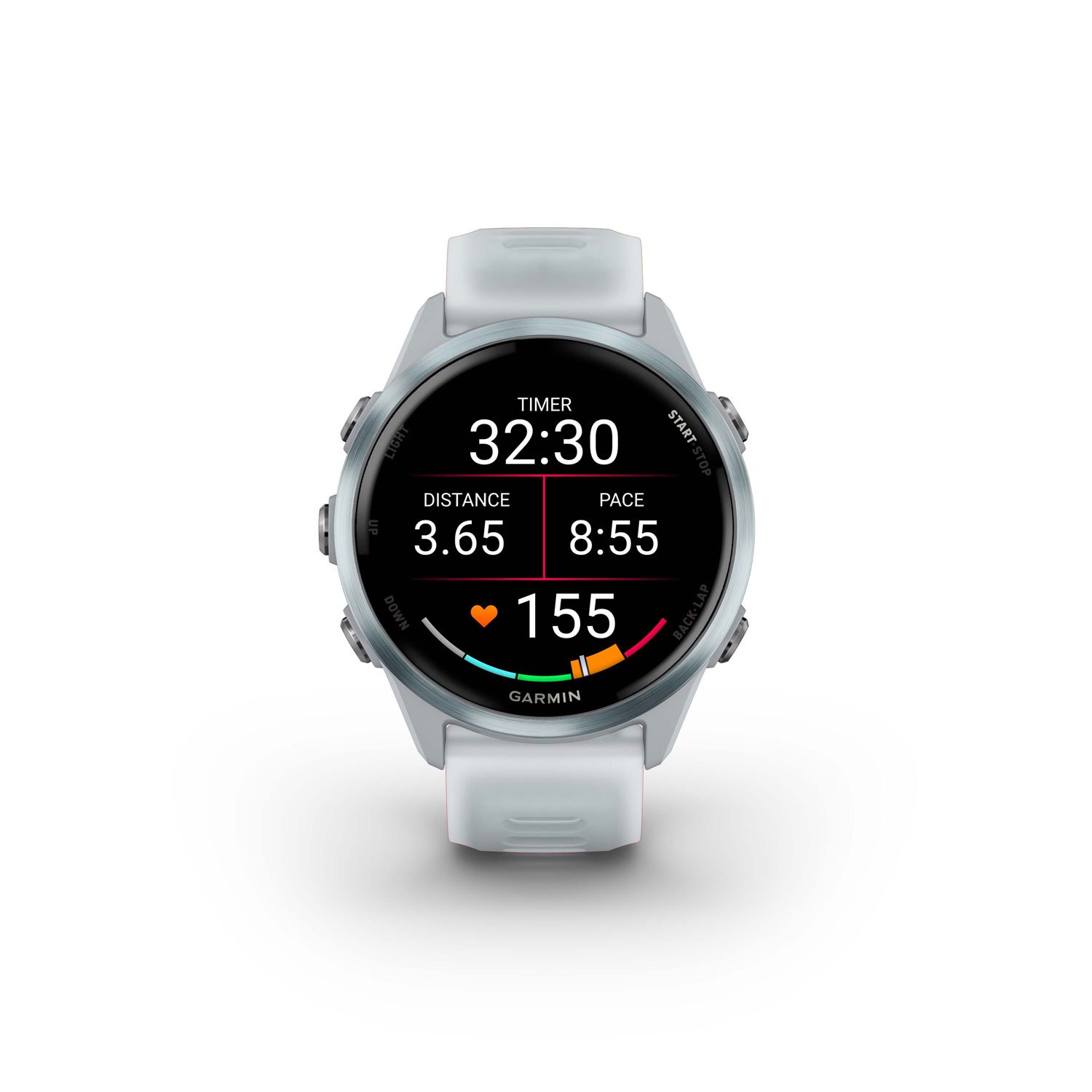 Garmin Forerunner 570 42mm Bluetooth Running Smartwatch - Translucent Whitestone/Cloud Blue