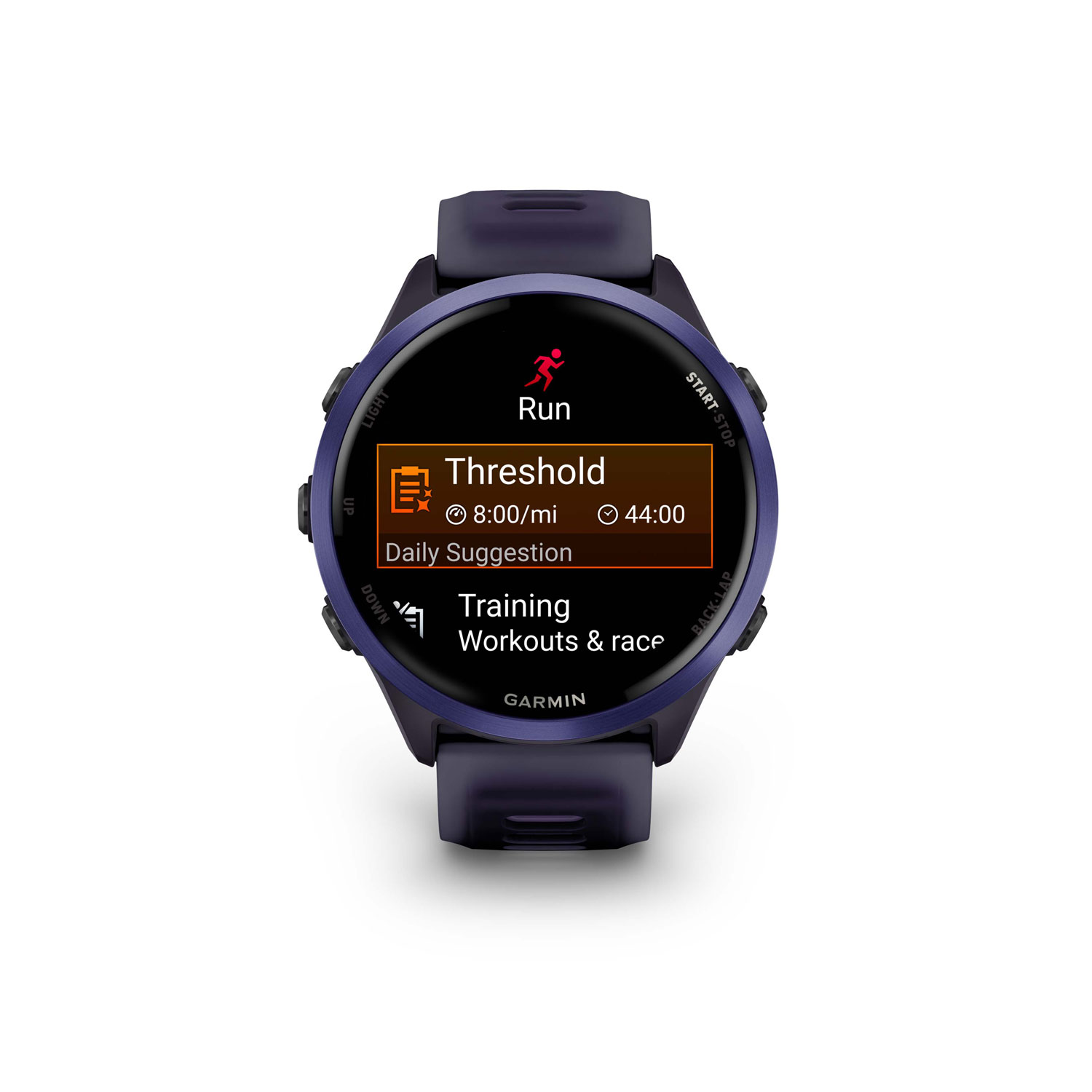 Garmin Forerunner 570 47mm Bluetooth Running Smartwatch - Translucent Imperial Purple/Indigo