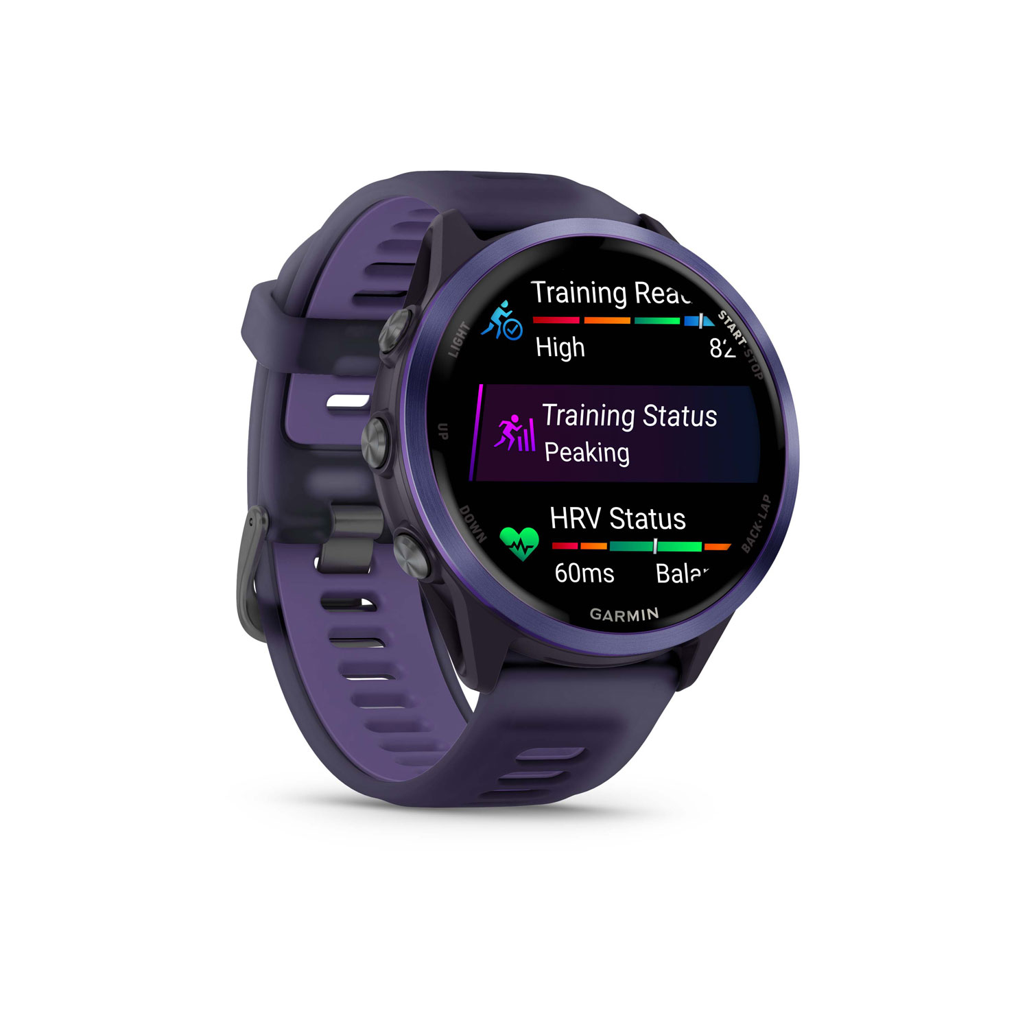 Garmin Forerunner 570 47mm Bluetooth Running Smartwatch - Translucent Imperial Purple/Indigo