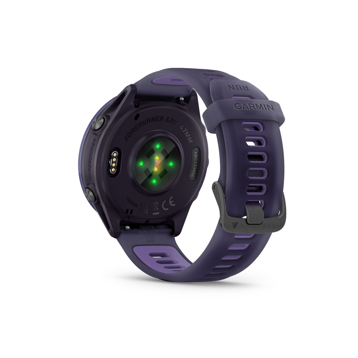 Garmin Forerunner 570 47mm Bluetooth Running Smartwatch - Translucent Imperial Purple/Indigo