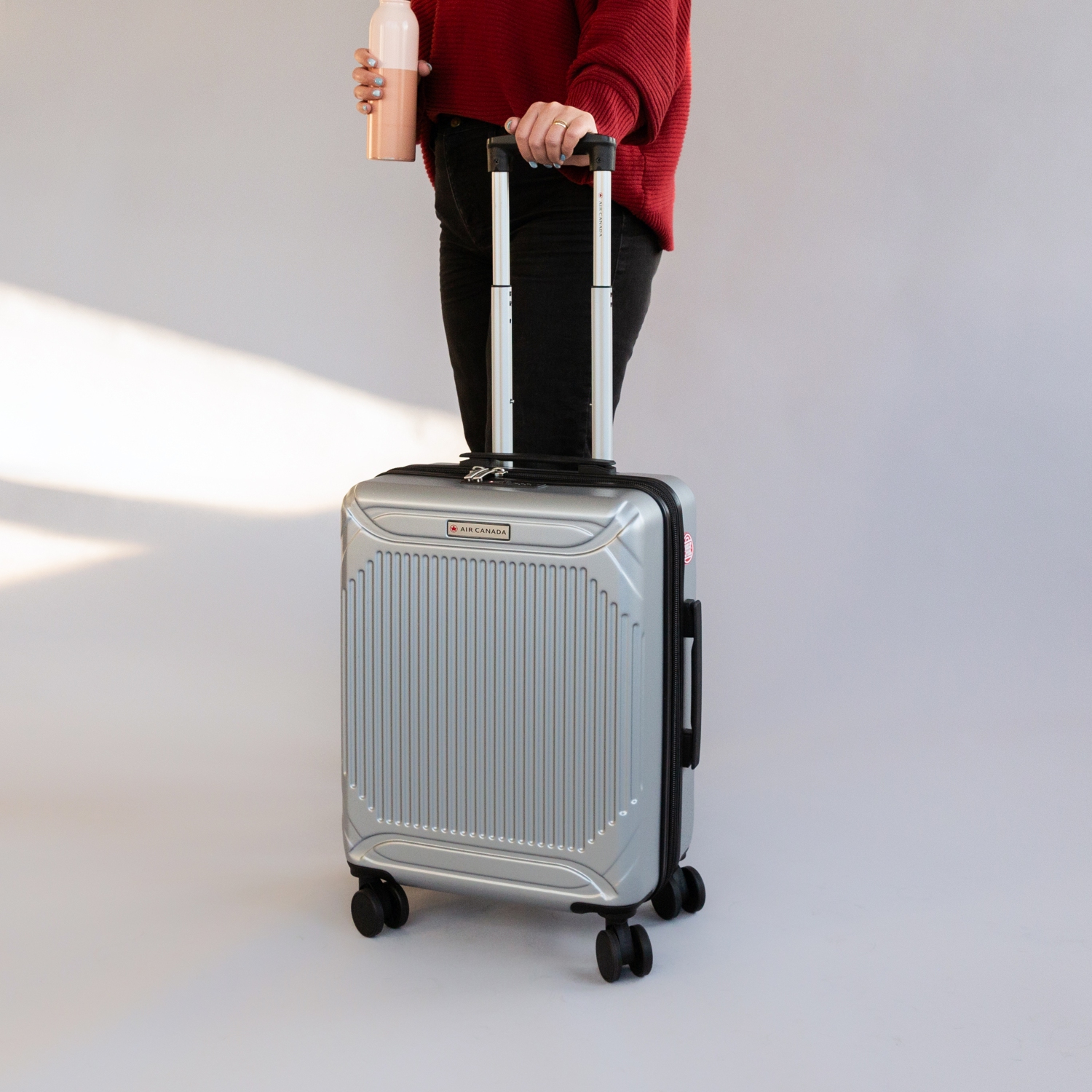 Ensemble de 2 valises rigides MILAN D'AIR CANADA – Valise enregistrée de 24&nbsp;po et valise de cabine