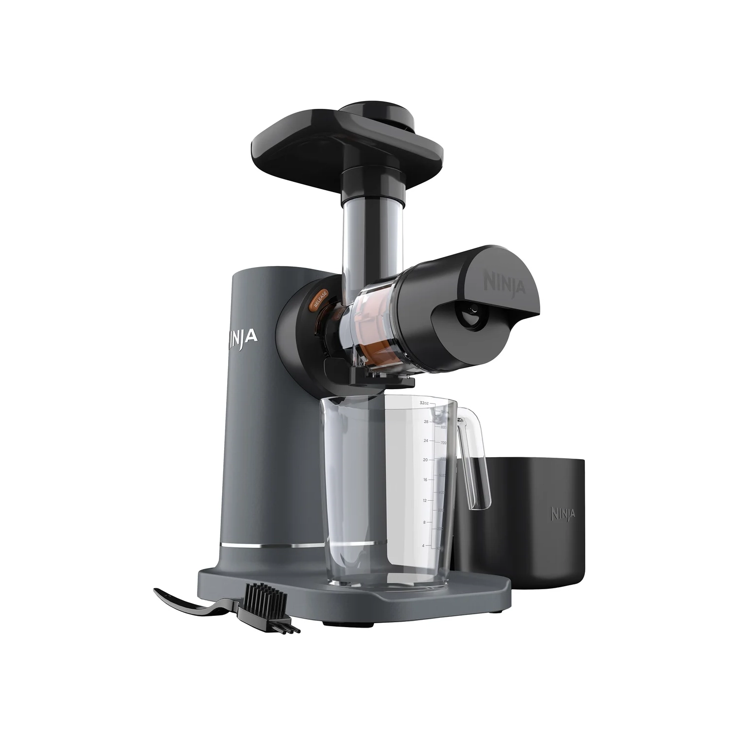 Ninja NeverClog Cold Press Juicer with 32 oz. Juice Jug and 40 oz. Pulp Container