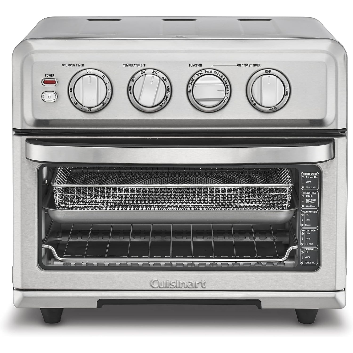 Cuisinart TOA-70C Air Fryer + Convection Toaster Oven – 8-in-1, Stainless Steel