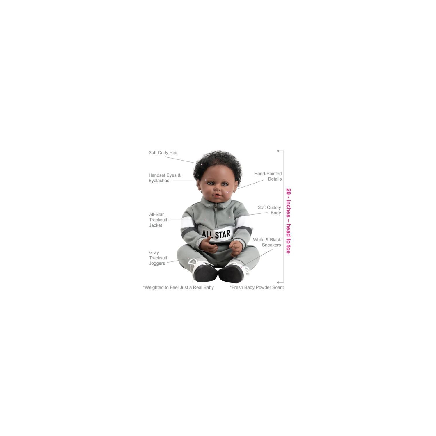 Toddlertime Doll All Star - 20'