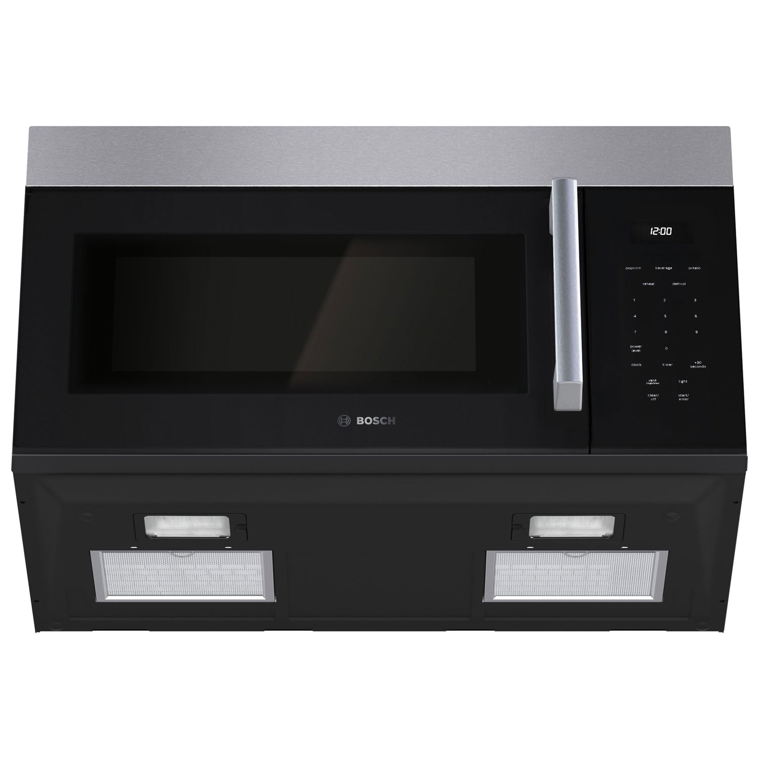 Bosch 100 Series Over-The-Range Microwave - 1.7 Cu. Ft. - Black/Stainless Steel