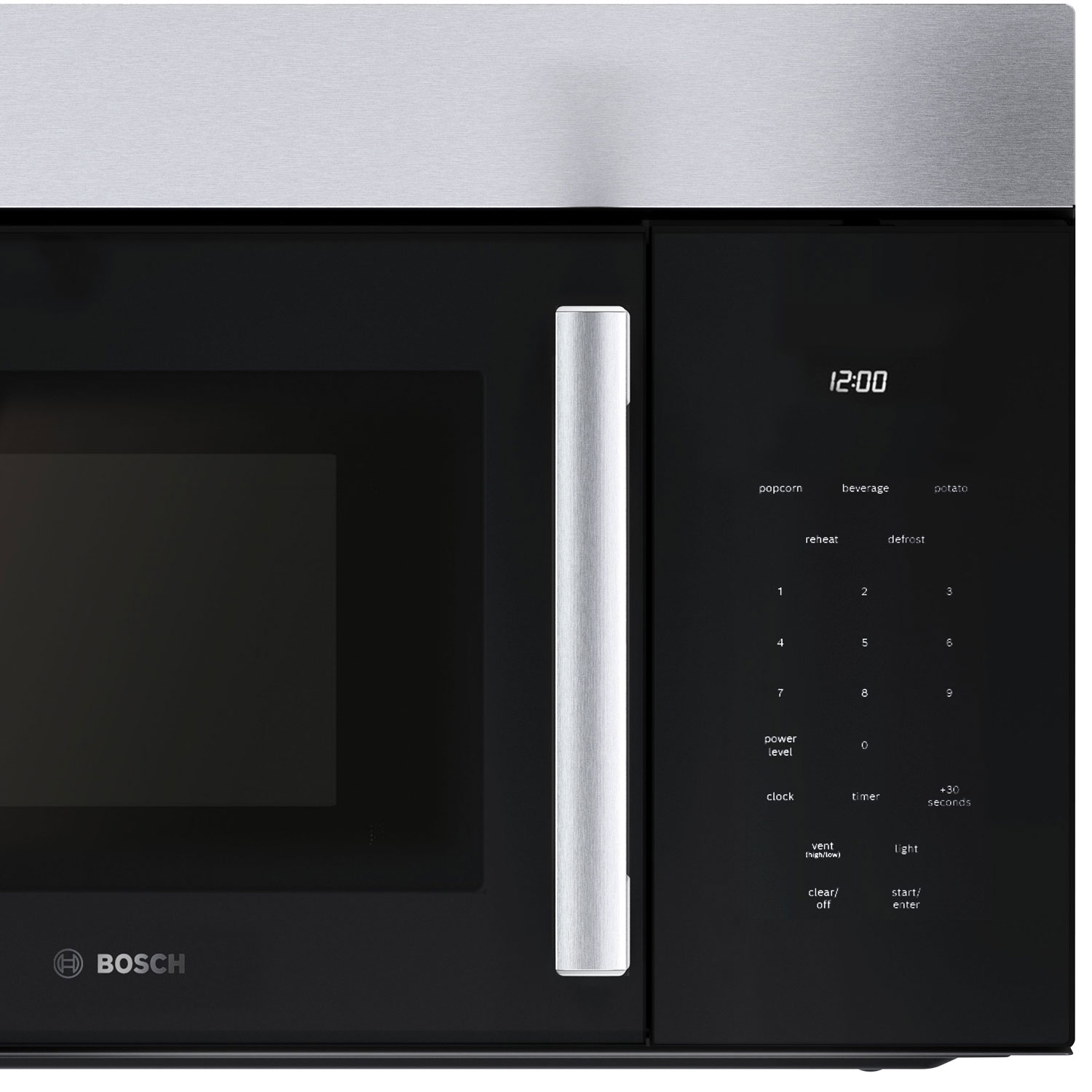 Bosch 100 Series Over-The-Range Microwave - 1.7 Cu. Ft. - Black/Stainless Steel
