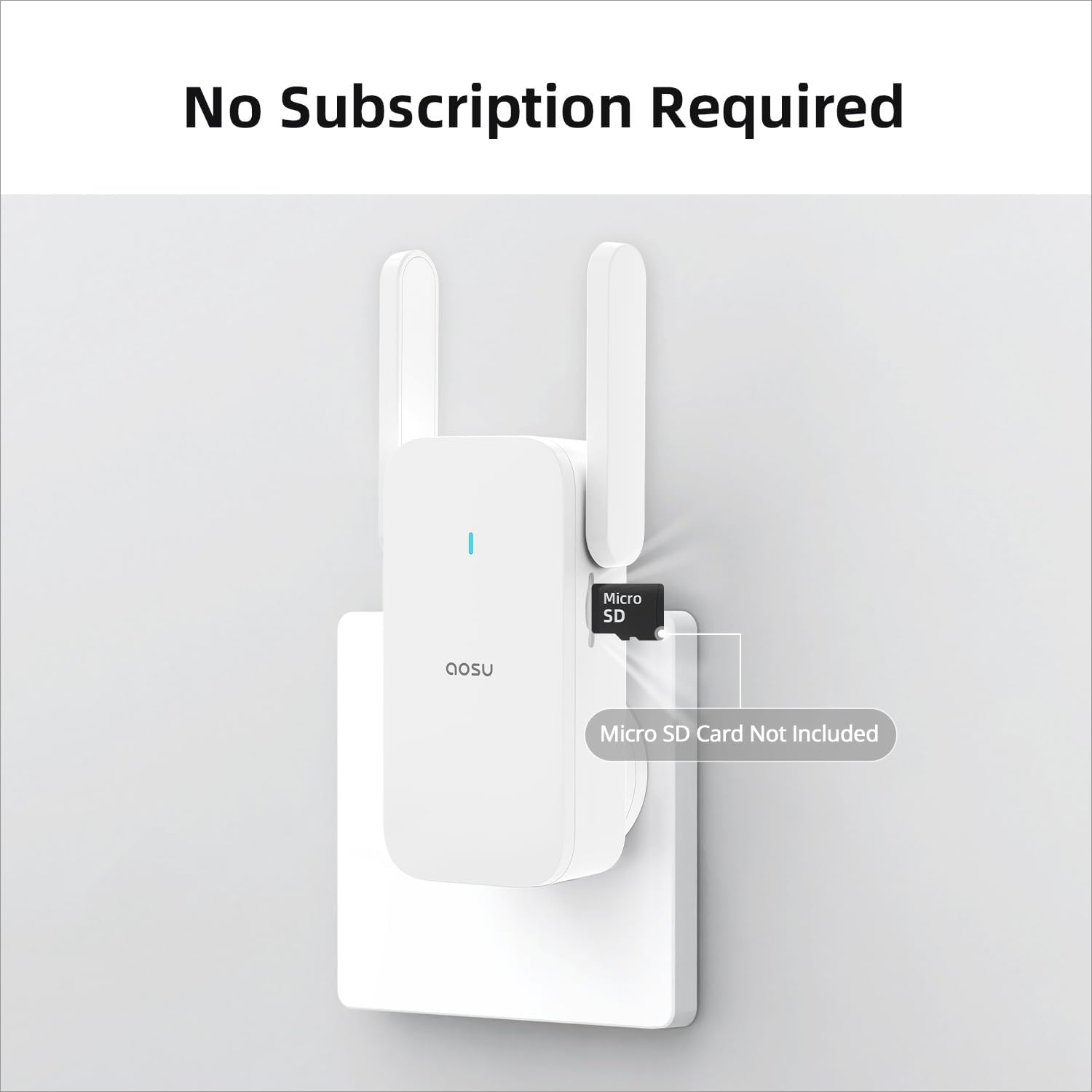 AOSU Battery-Powered Video Doorbell with Chime, 2K Resolution, No Monthly Fees, 2.4GHz WiFi, 180-Day Battery Life, AI Detection