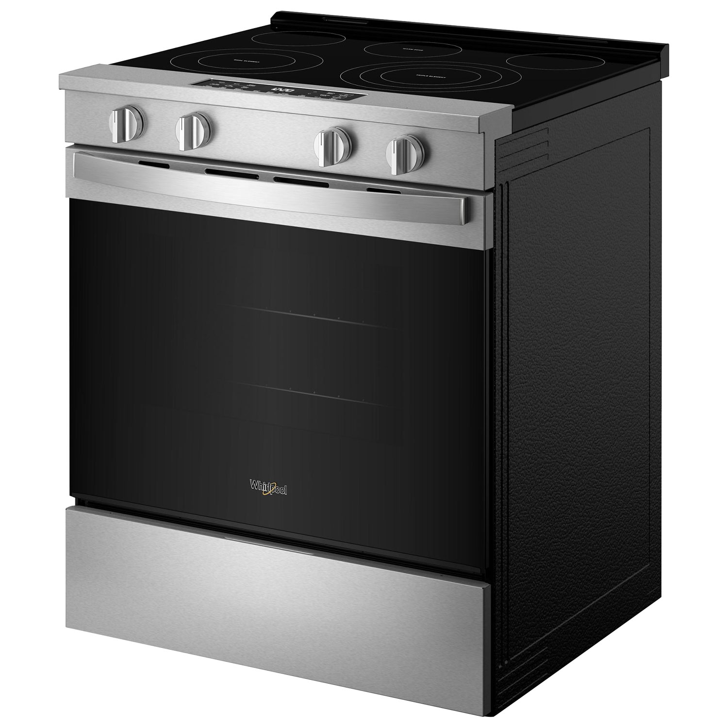 Whirlpool 30" 5.3 Cu Ft Fan Convection Slide-In Electric Air Fry Range -Fingerprint Resistant Stainless