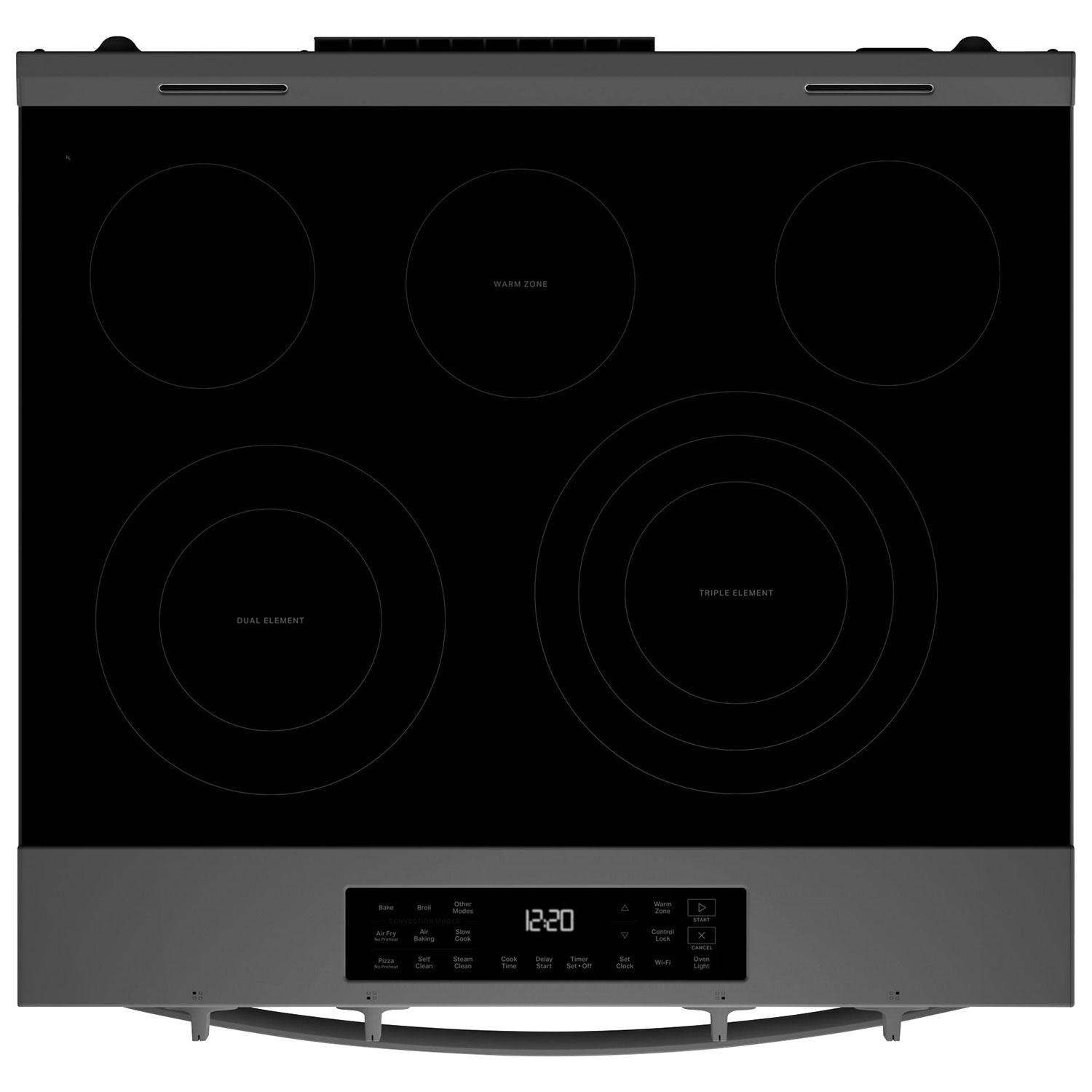 Whirlpool 30" 5.3 Cu. Ft. Fan Convection 5-Element Slide-In Electric Air Fry Range - White